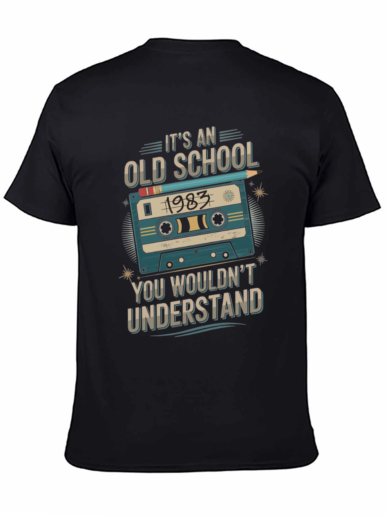 Old School 1983 Cassette Tape T-Shirt