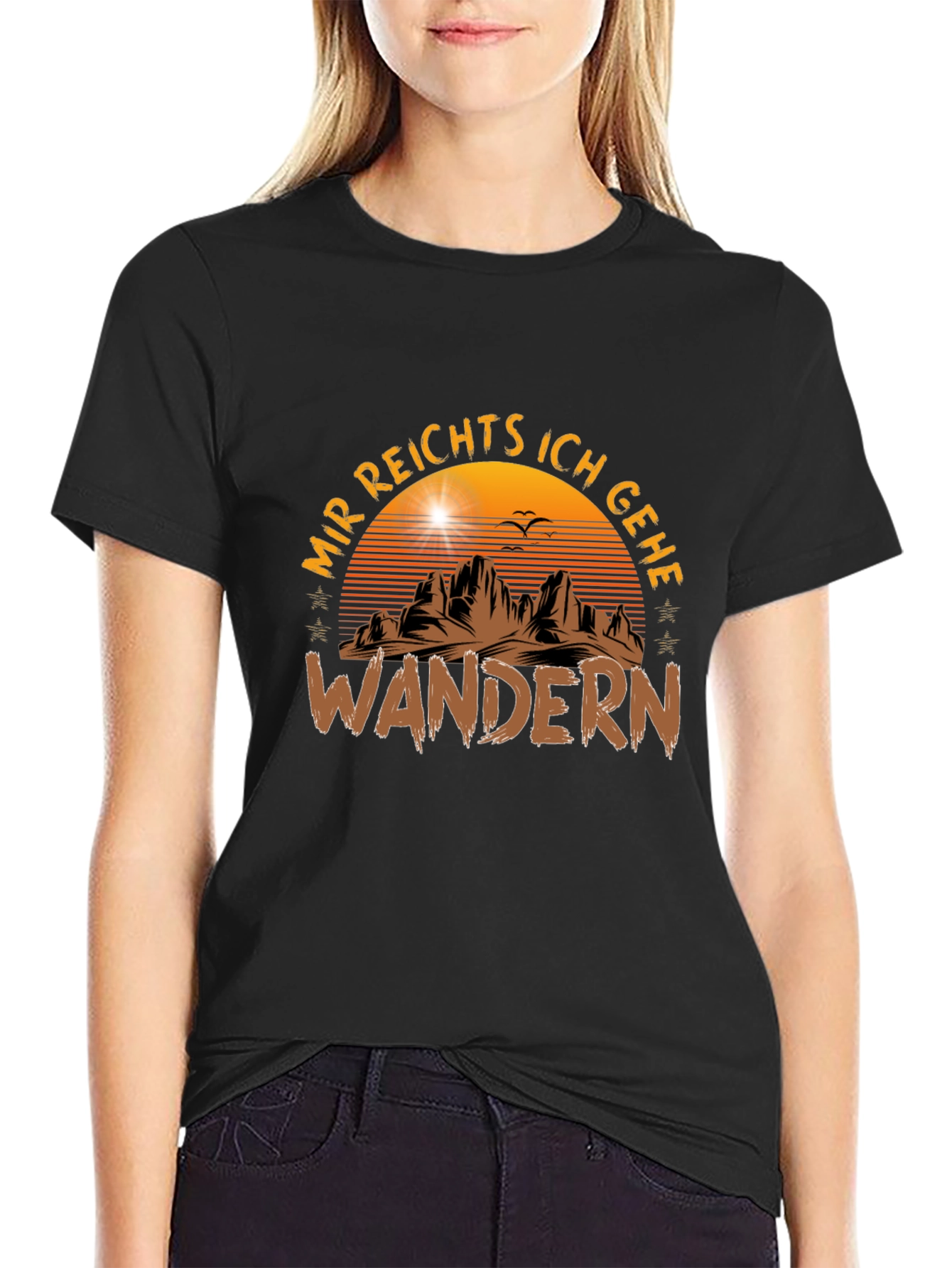 Mir Reichts Ich Gehe Wandern Black T-Shirt