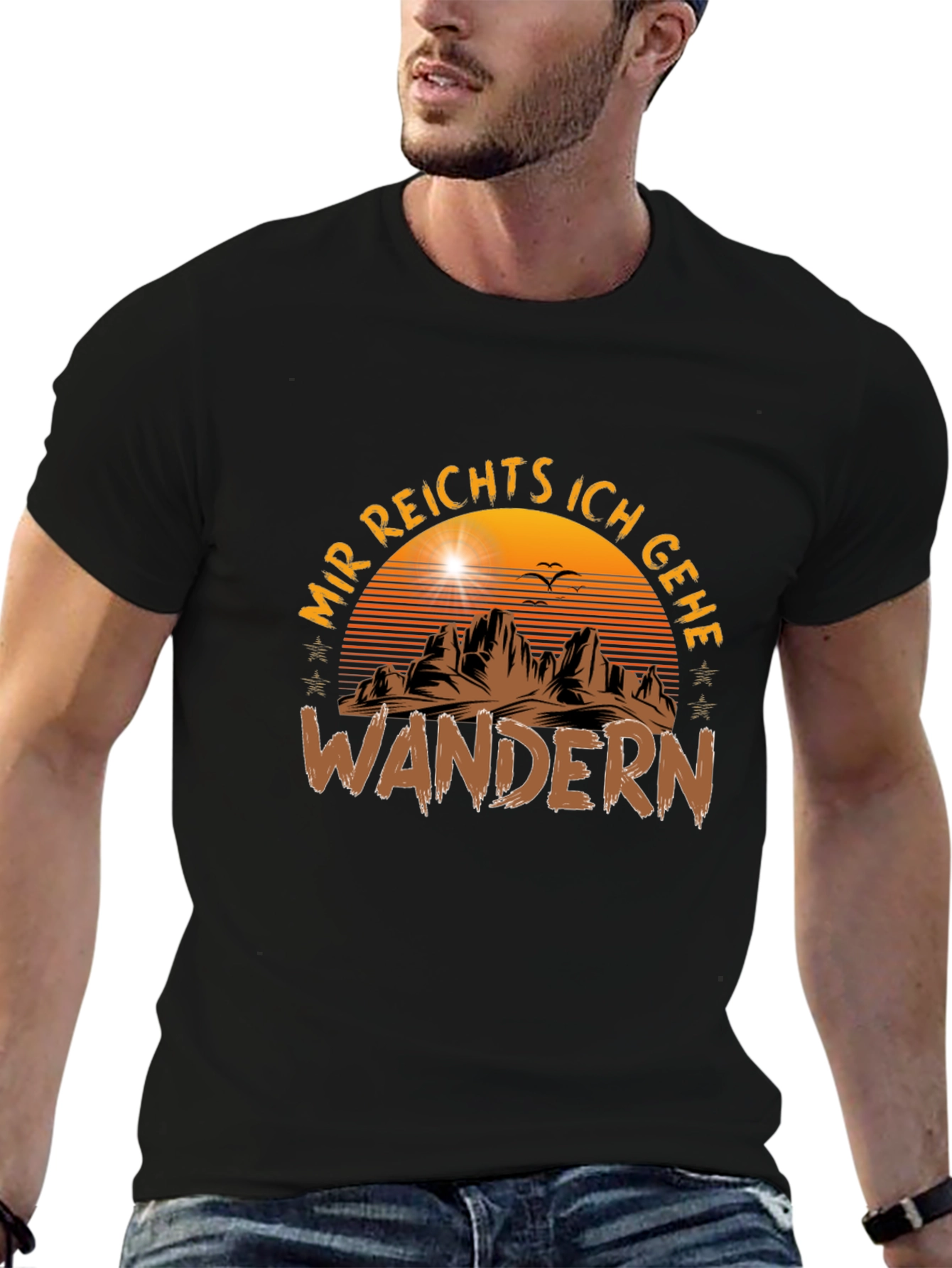 Mir Reichts Ich Gehe Wandern Black T-Shirt