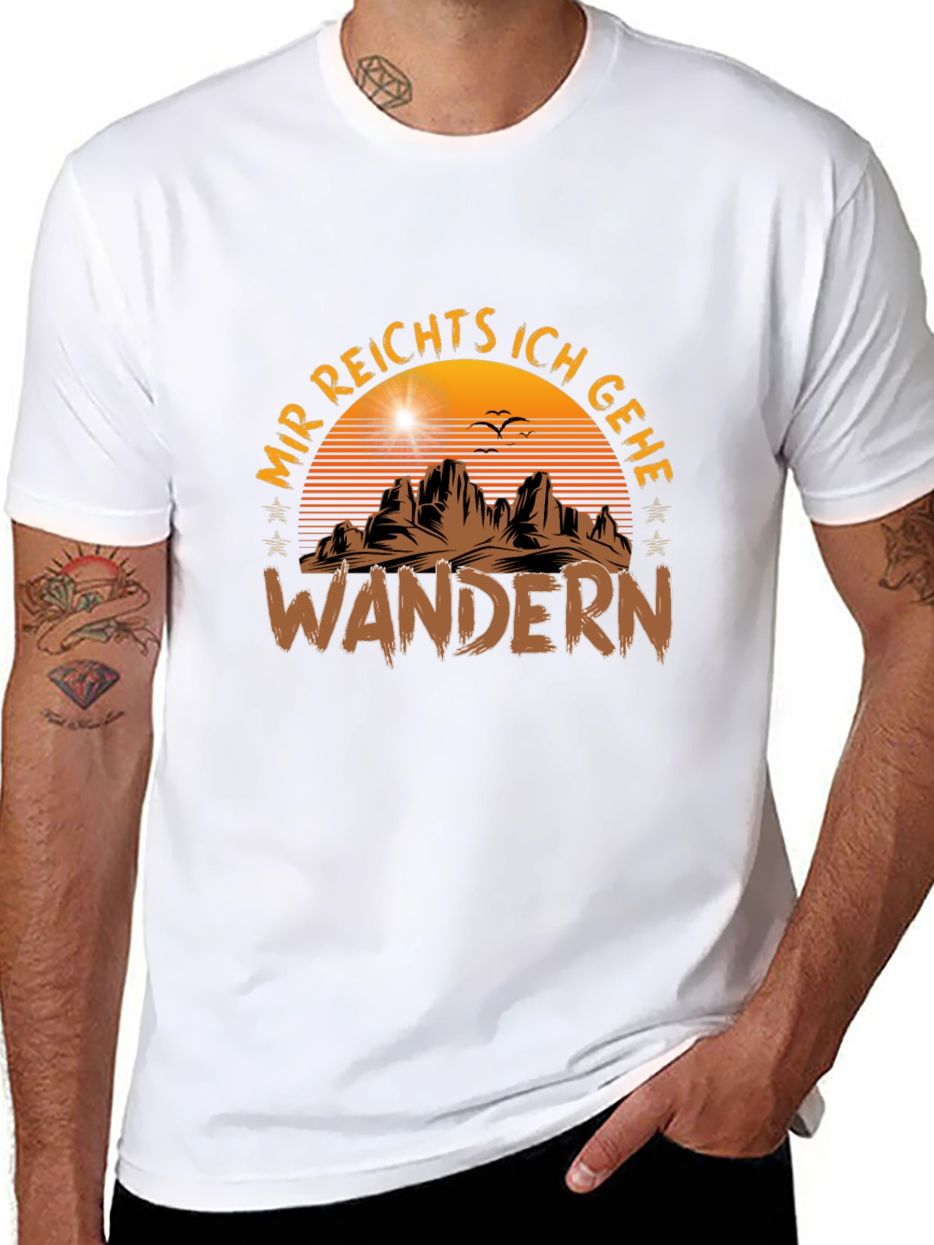 Mir Reichts Ich Gehe Wandern Black T-Shirt