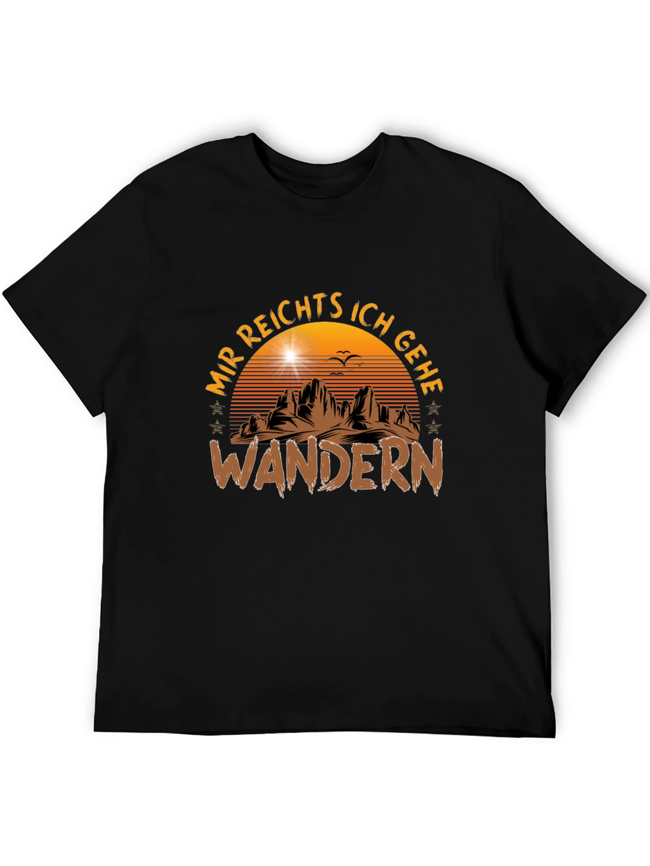 Mir Reichts Ich Gehe Wandern Black T-Shirt