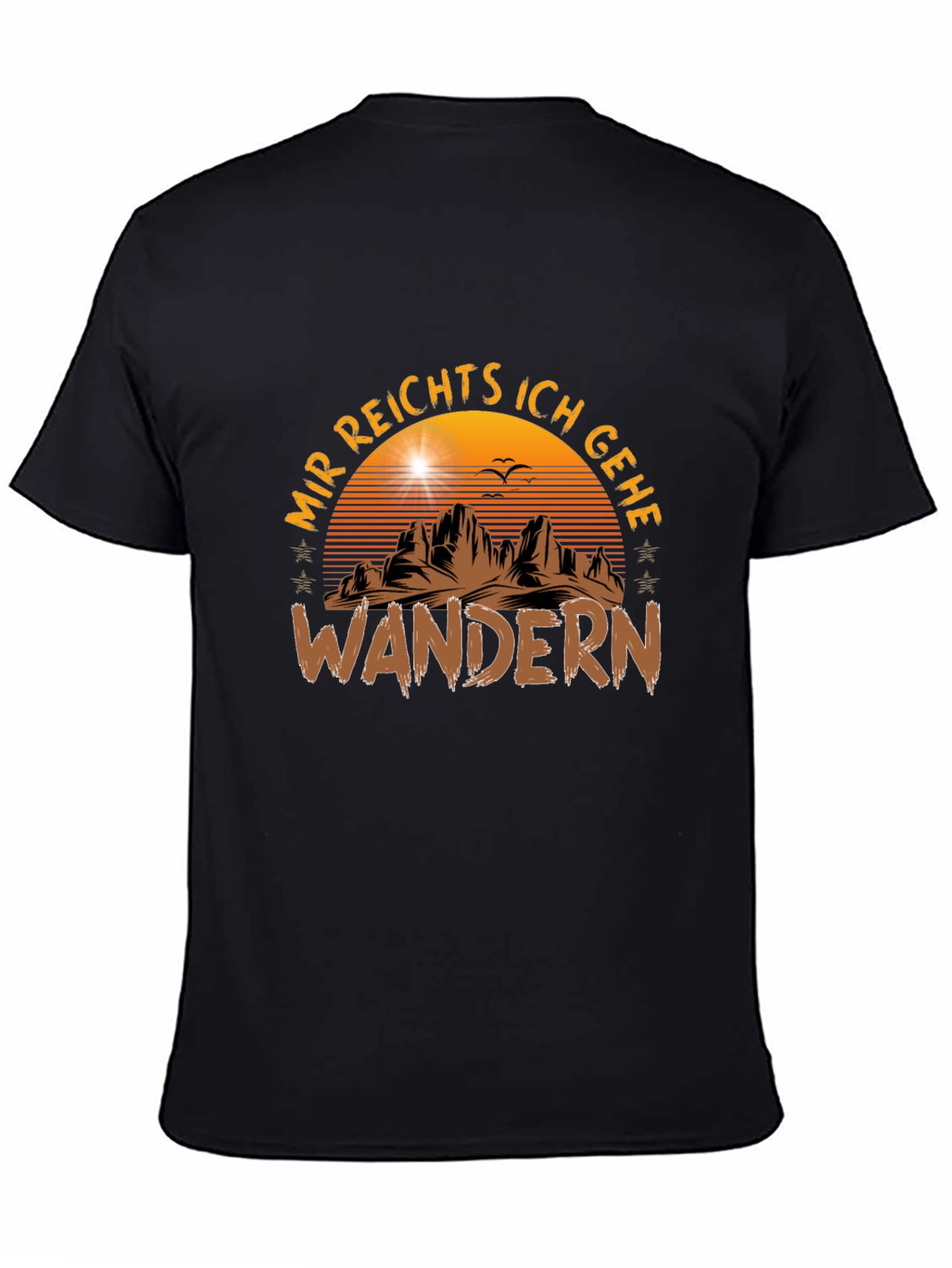 Mir Reichts Ich Gehe Wandern Black T-Shirt