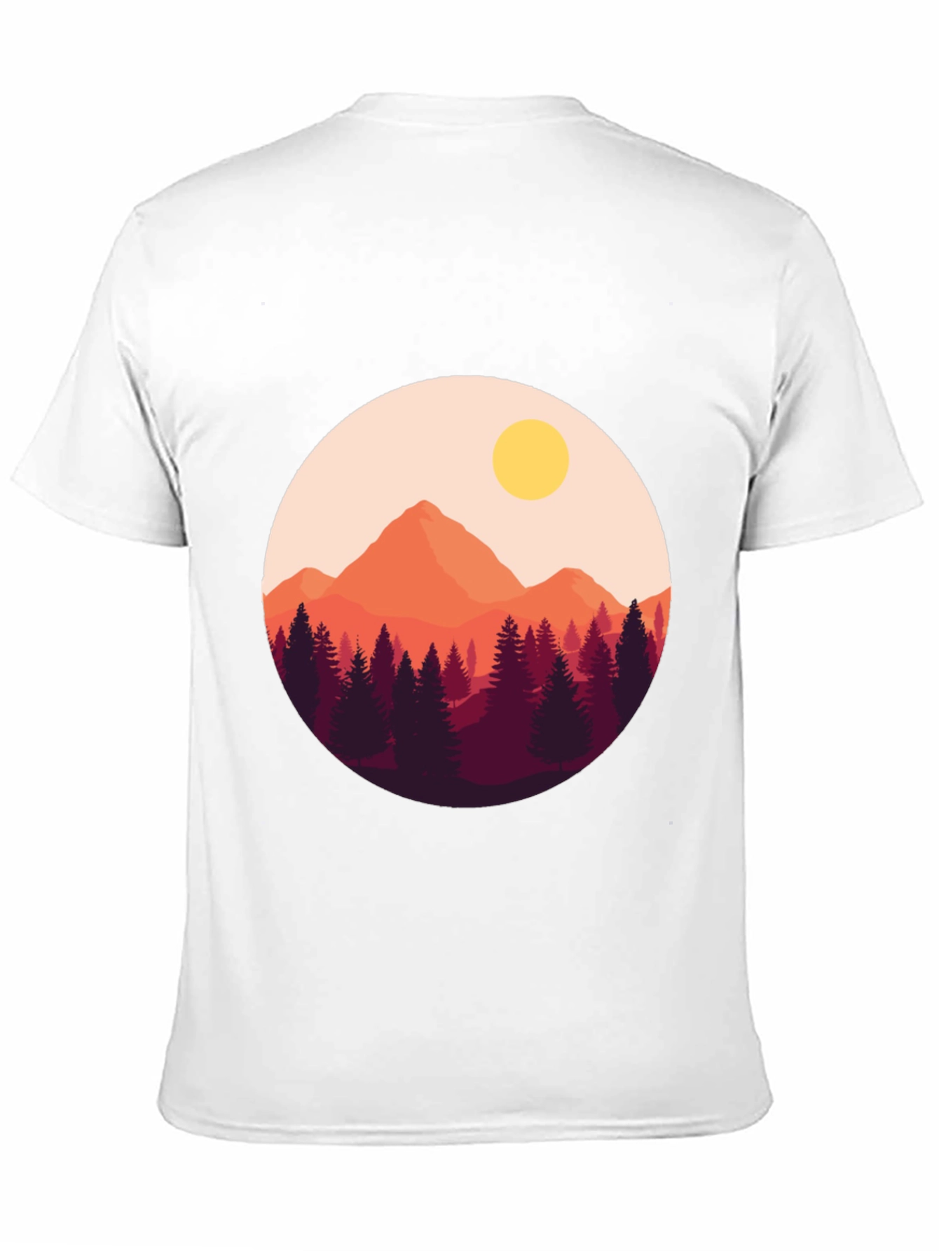Mountain Sunset Graphic Tee - Nature Lovers T-Shirt