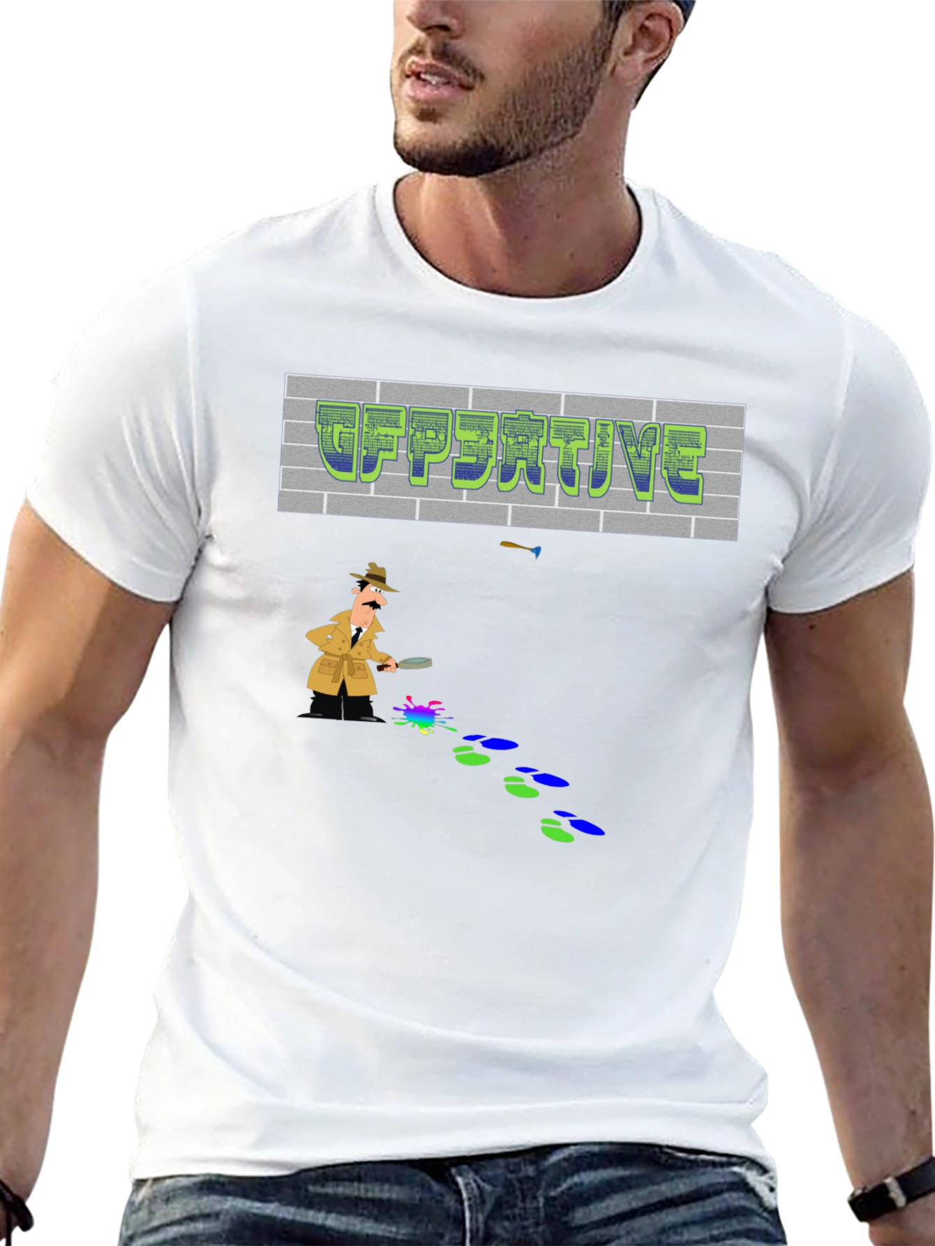 Detective Graphic T-Shirt - Solve the Style Mystery!