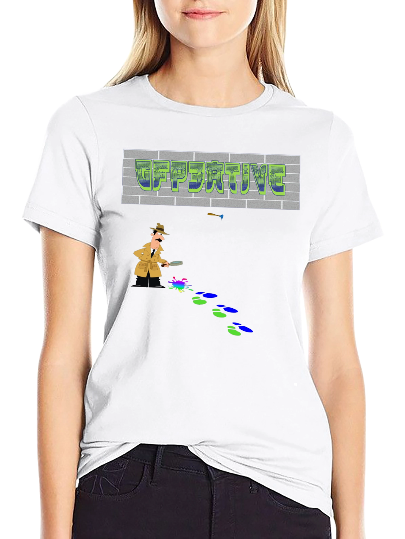 Detective Graphic T-Shirt - Solve the Style Mystery!