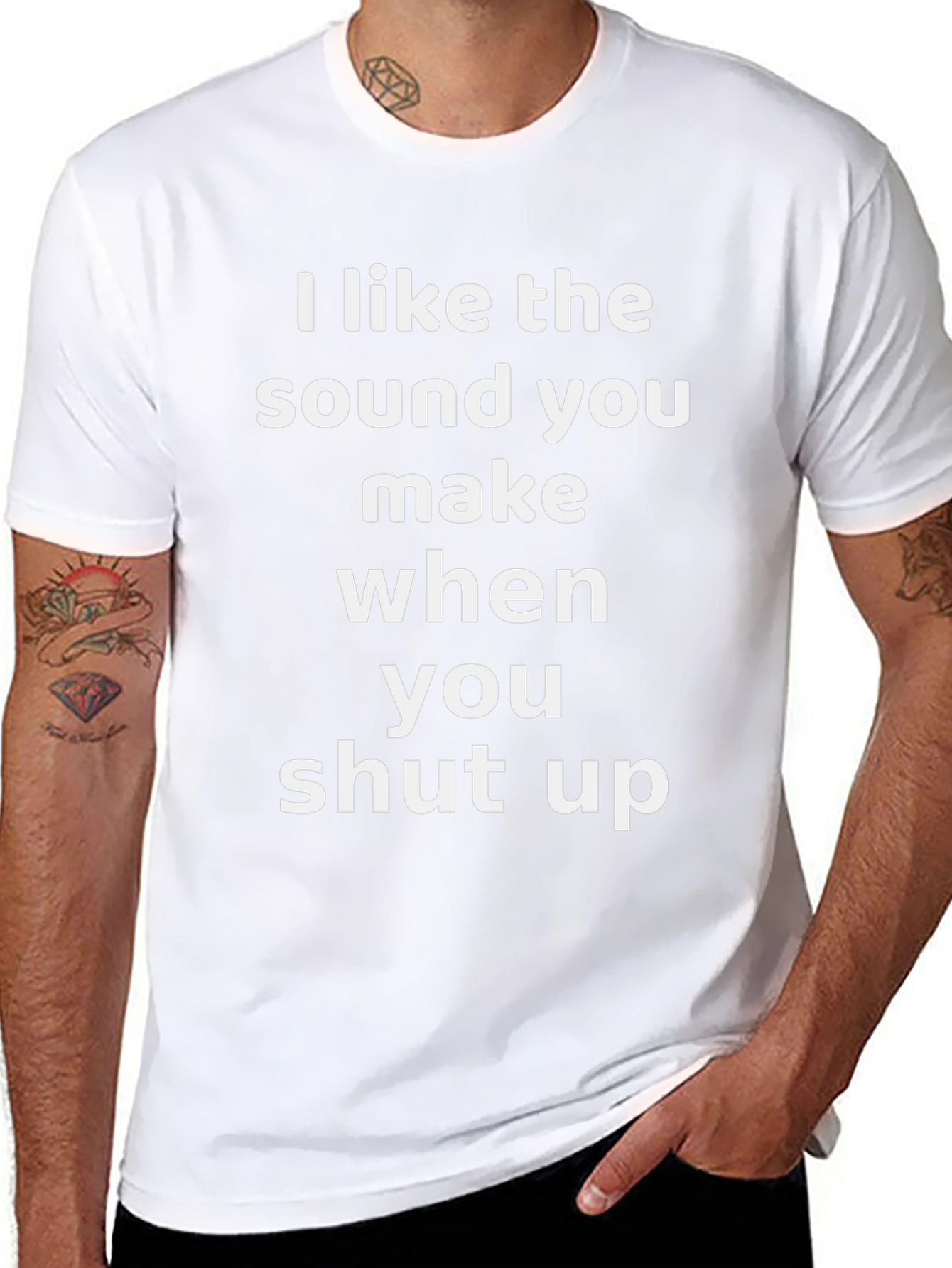 Funny Sarcastic Graphic T-Shirt - Shut Up