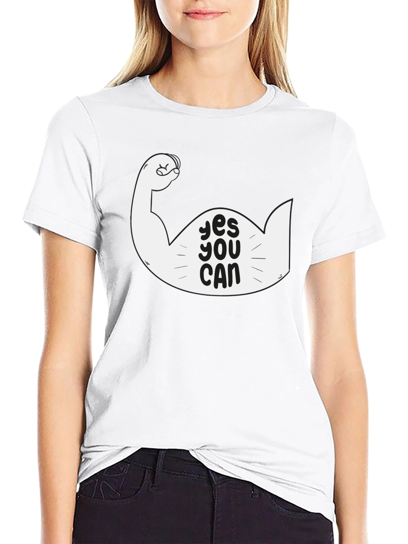 Yes You Can Graphic T-Shirt - Motivational Design