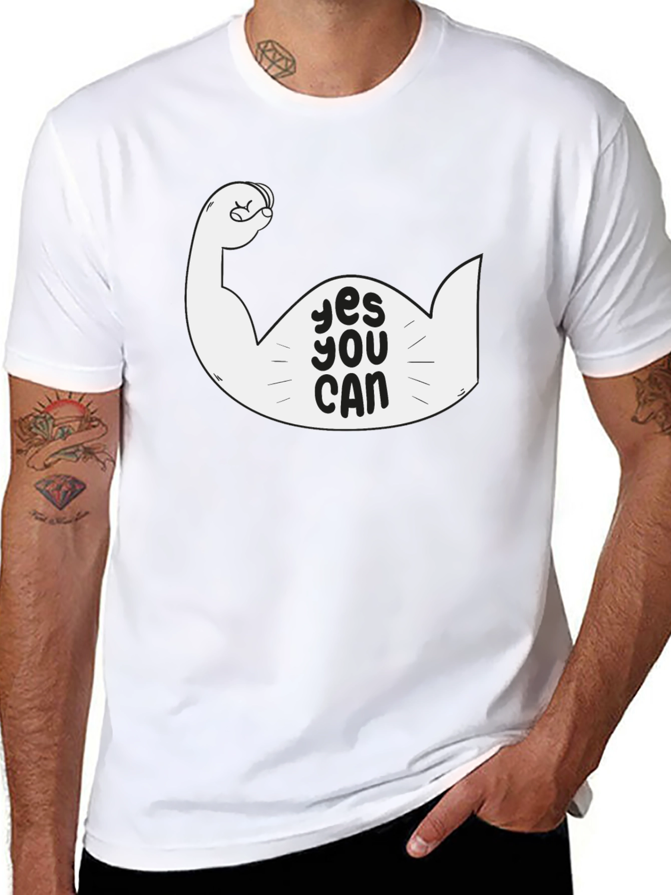 Yes You Can Graphic T-Shirt - Motivational Design