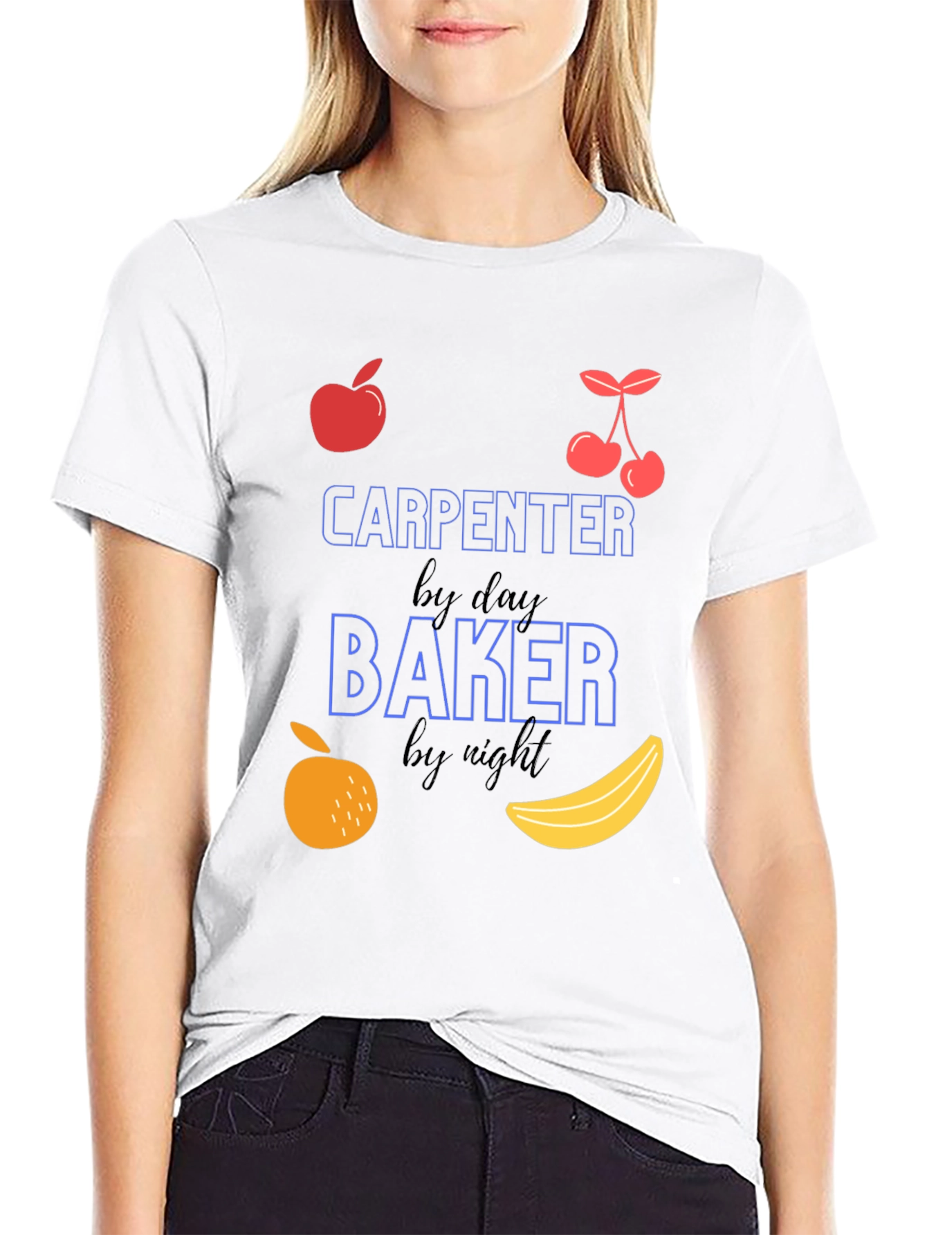 Carpenter by Day Baker by Night Graphic T-Shirt