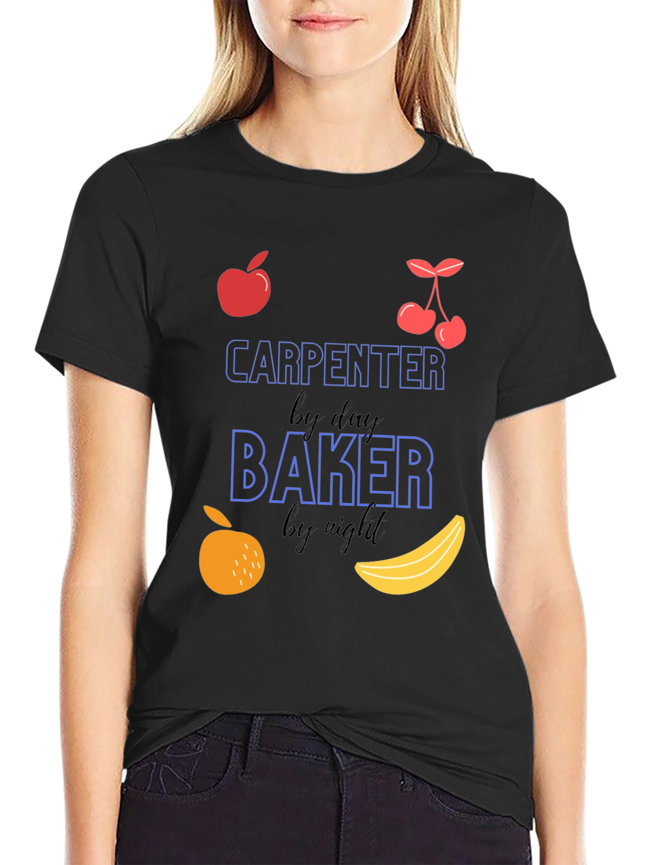 Carpenter by Day Baker by Night Graphic T-Shirt