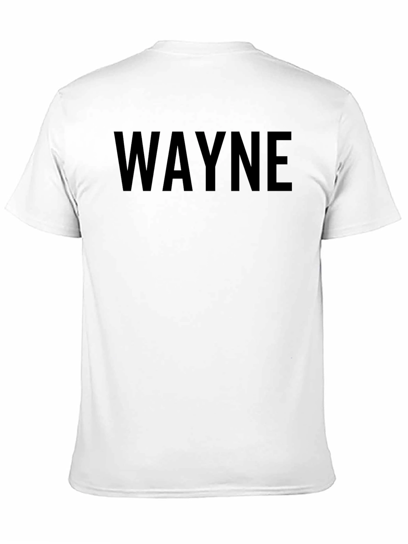 WAYNE Bold Text T-Shirt - Modern Casual Tee