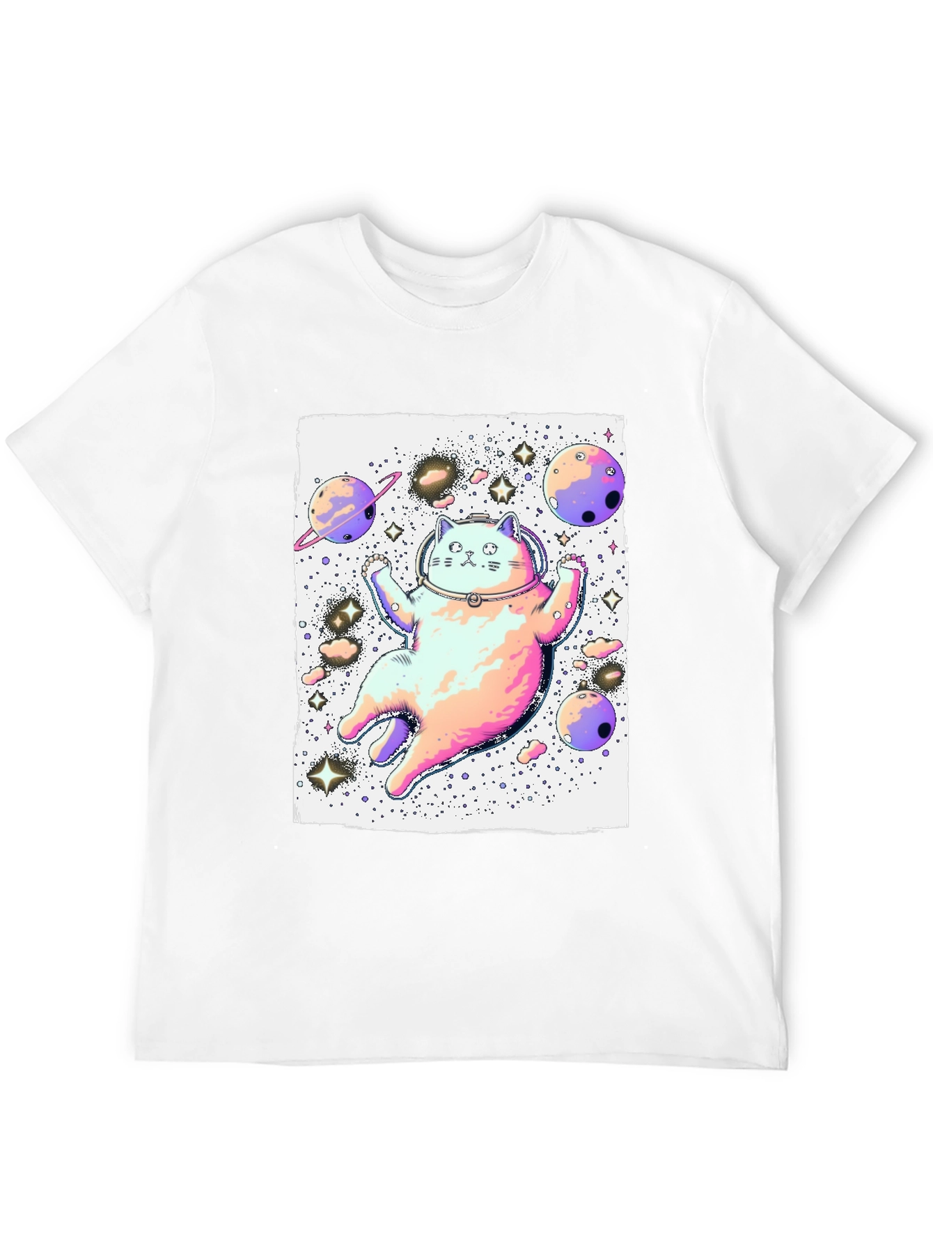 Space Cat Graphic T-Shirt