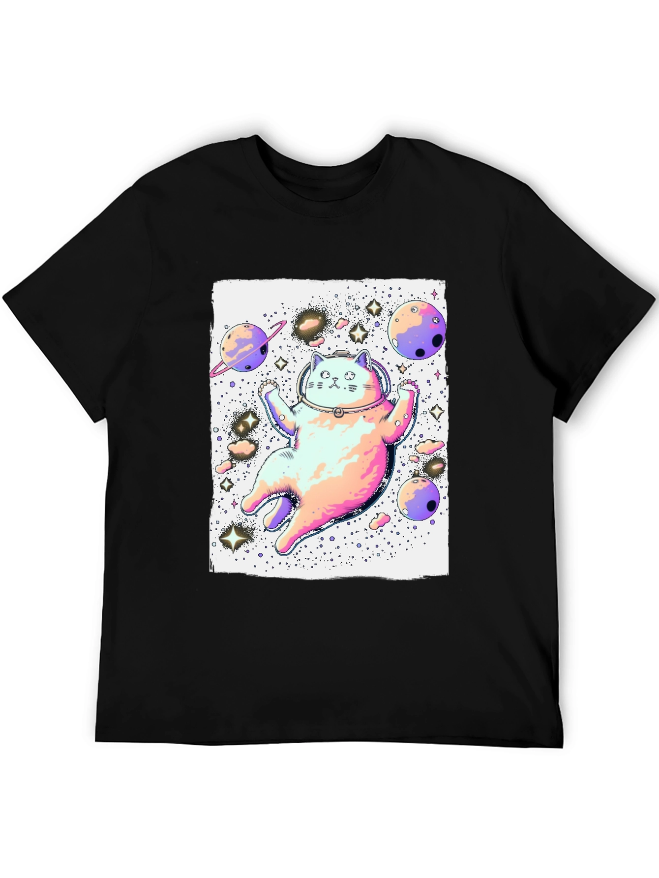 Space Cat Graphic T-Shirt