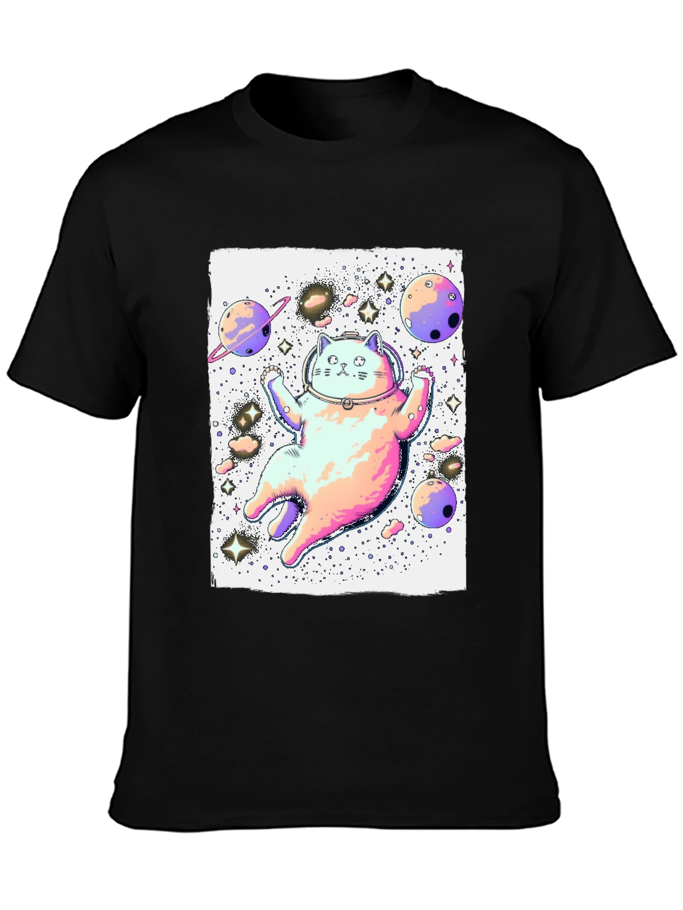 Space Cat Graphic T-Shirt