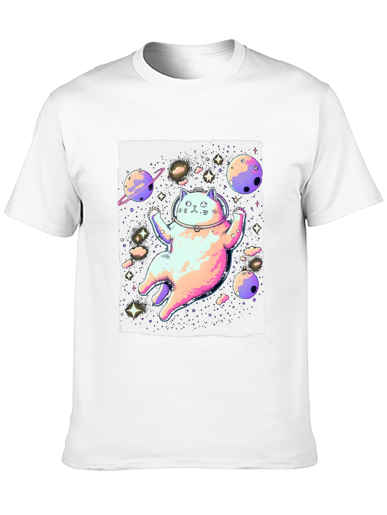 Space Cat Graphic T-Shirt