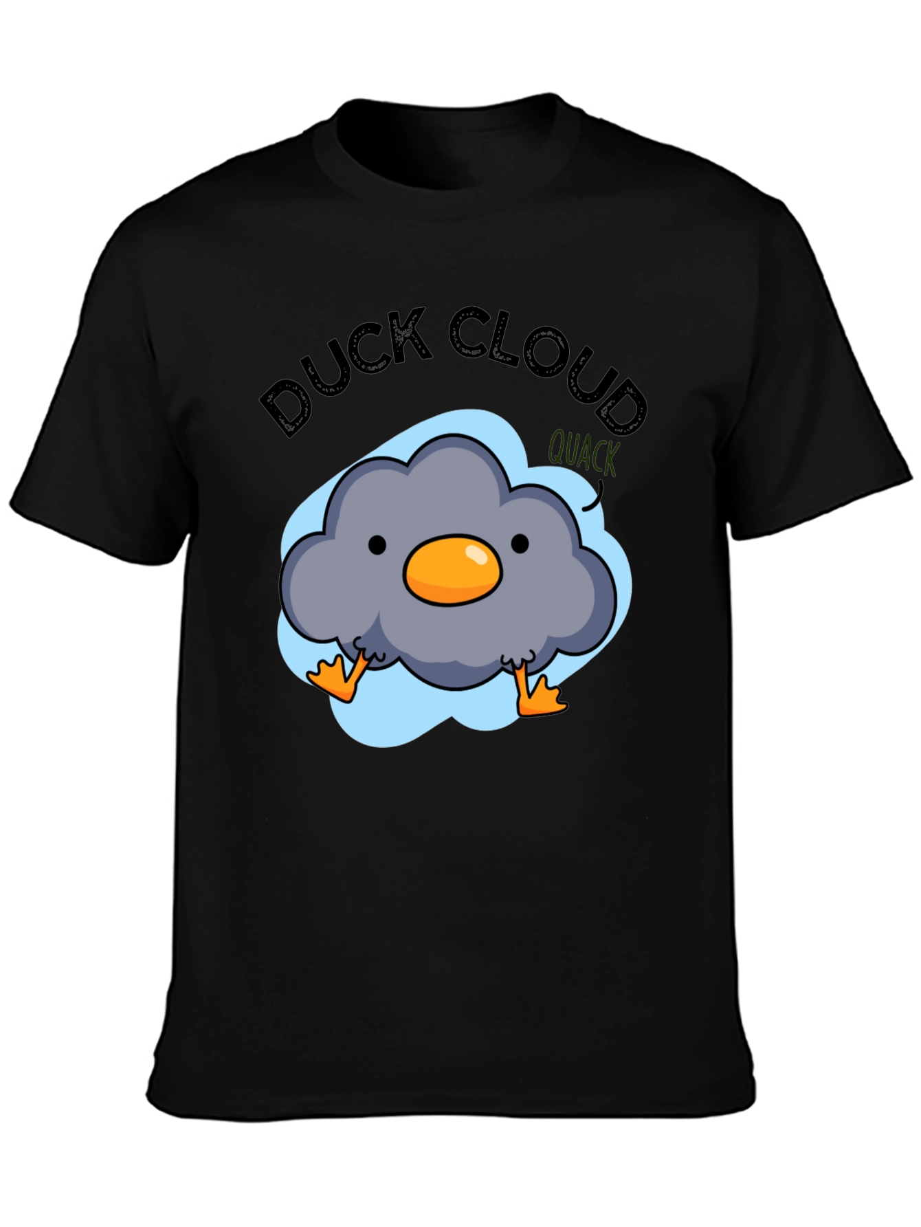 Duck Cloud T-Shirt - Funny Cartoon Graphic Tee