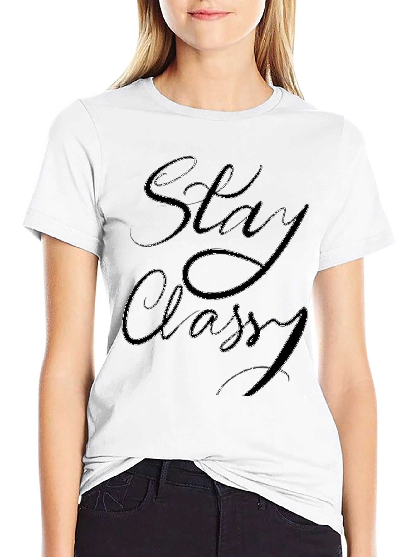 Stay Classy Black Graphic Tee - Stylish Casual Wear
