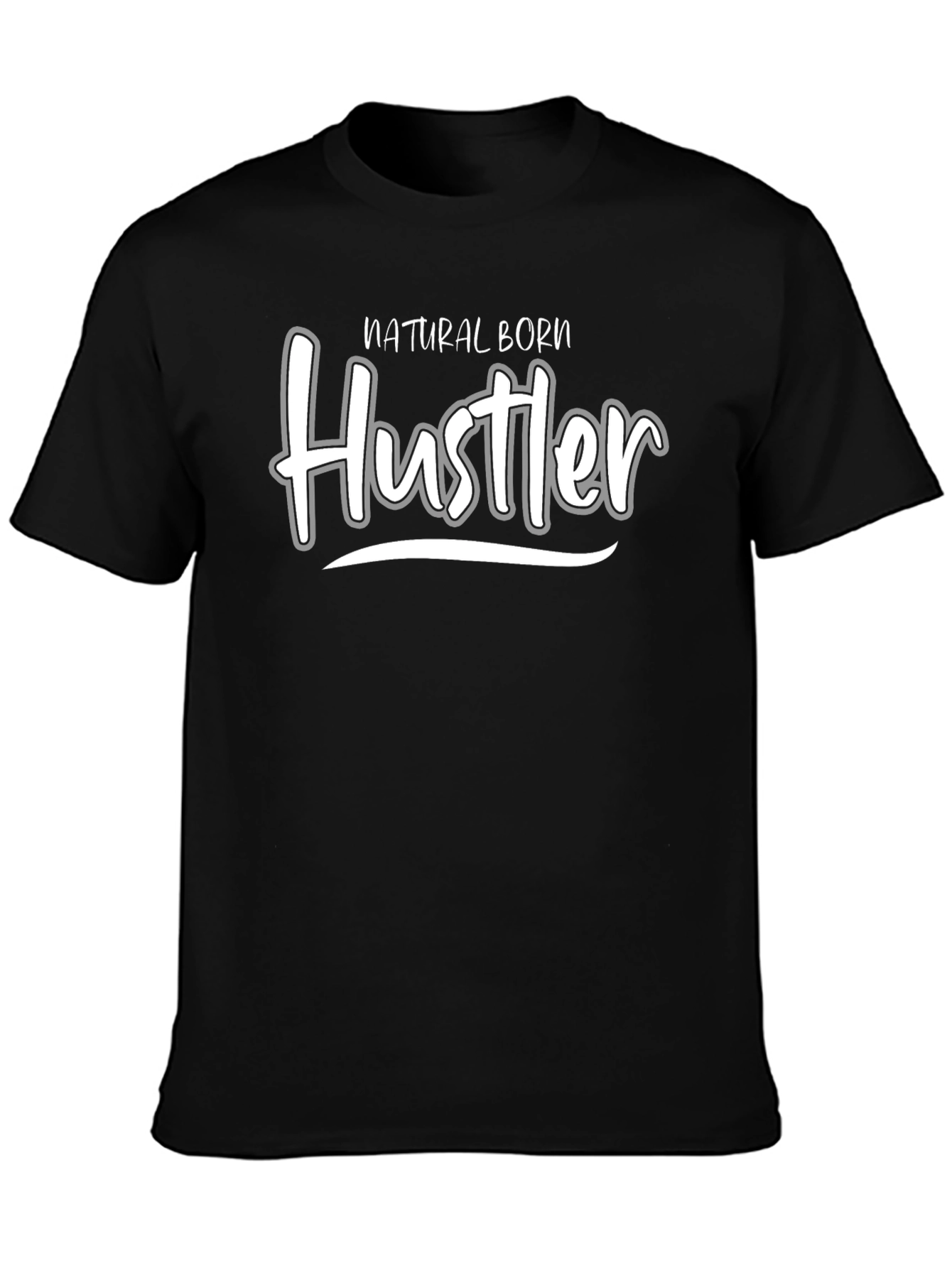 Natural Born Hustler Graphic Tee - Black