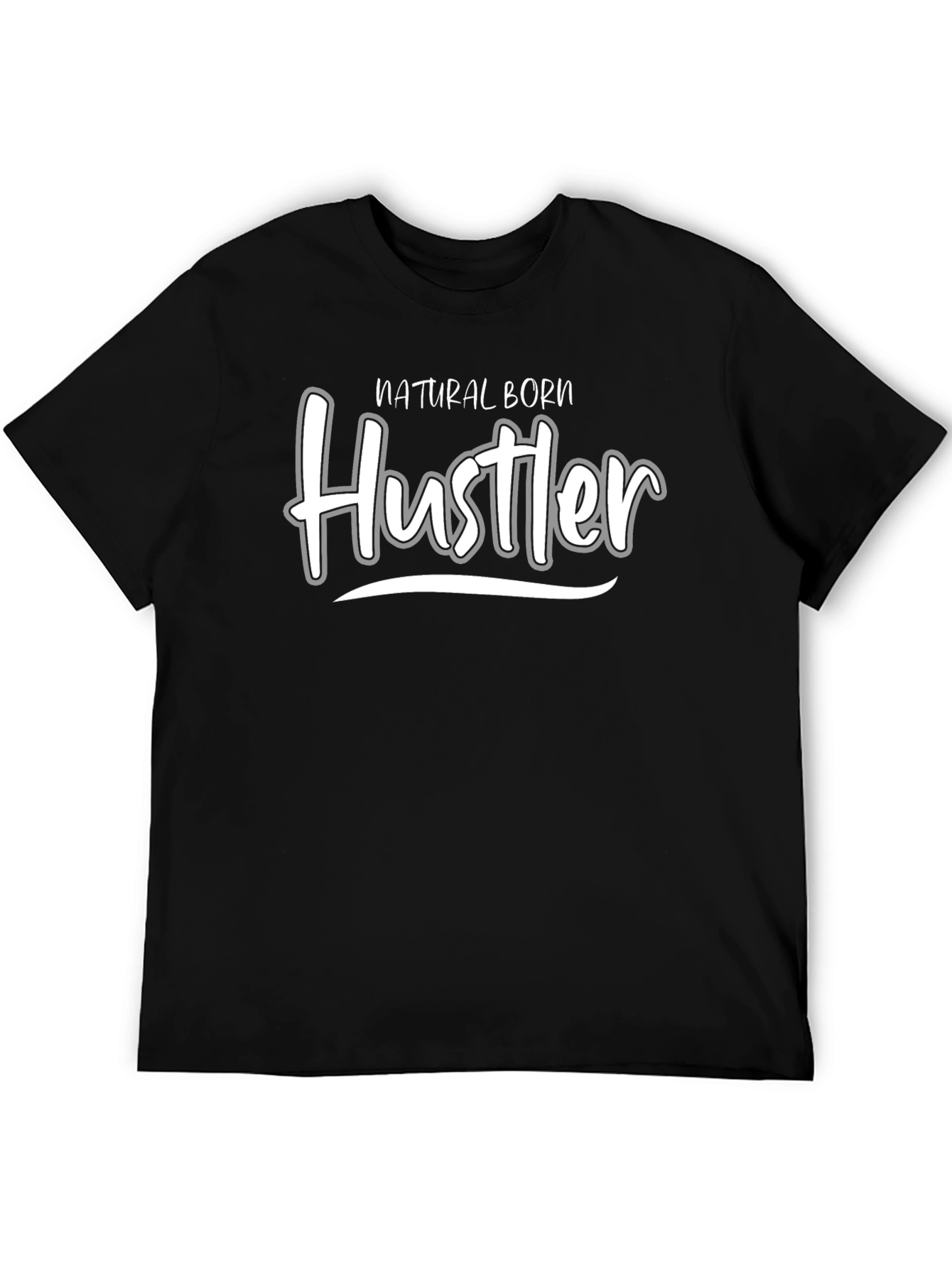 Natural Born Hustler Graphic Tee - Black
