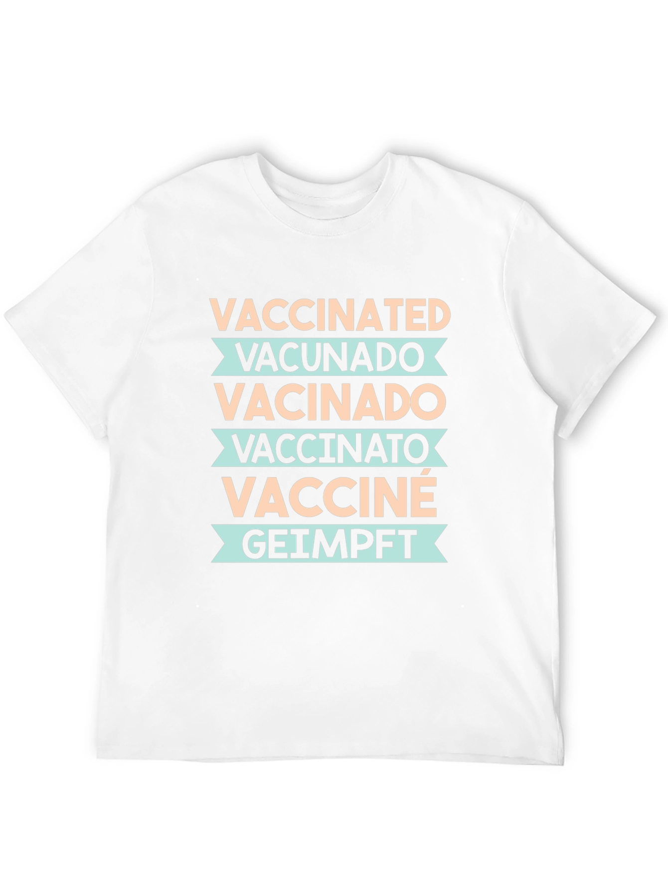 Vaccinated Languages Graphic Tee - Unisex Black T-Shirt