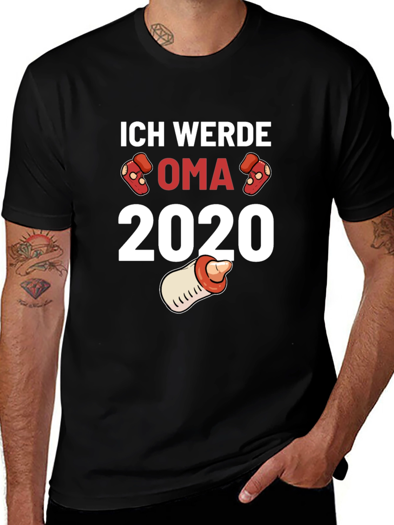 Ich Werde Oma 2020 T-Shirt - Expecting Grandparent Tee