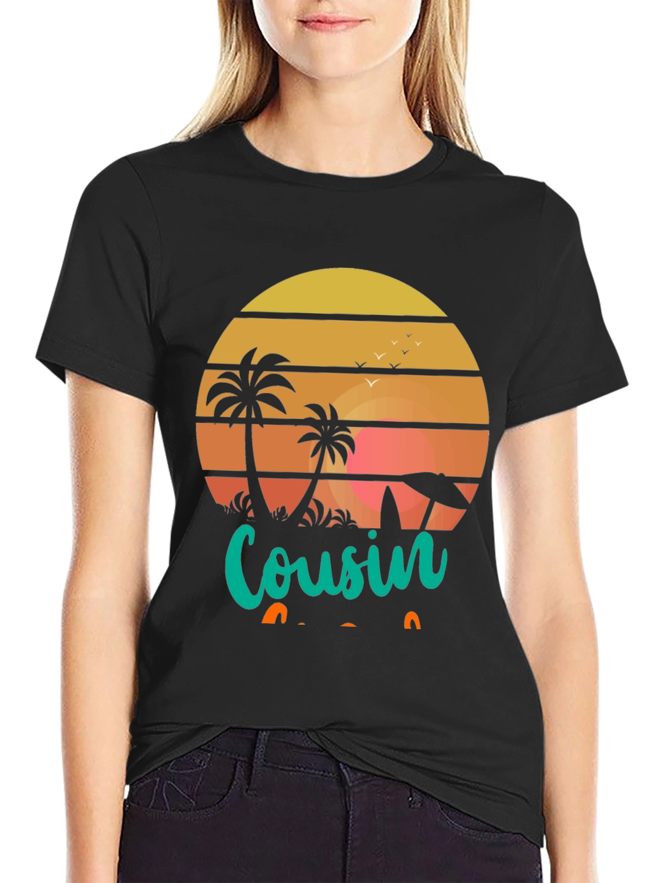 Cousin Beach Sunset T-Shirt