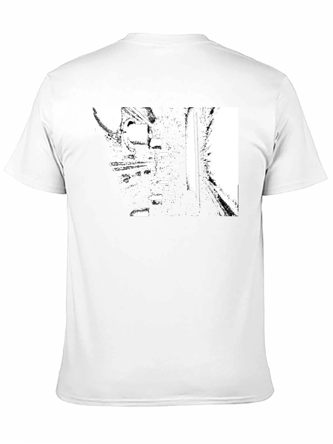 Abstract Black Graphic Tee