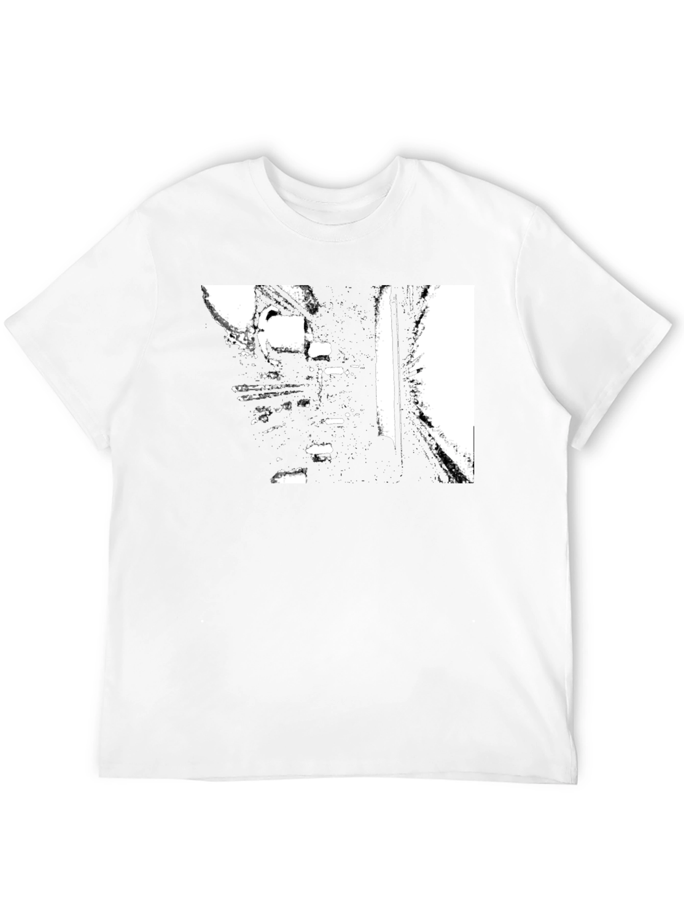 Abstract Black Graphic Tee
