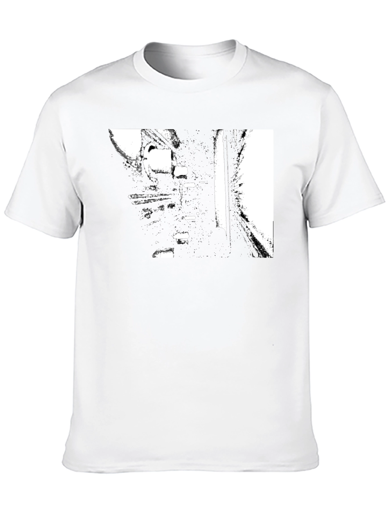 Abstract Black Graphic Tee