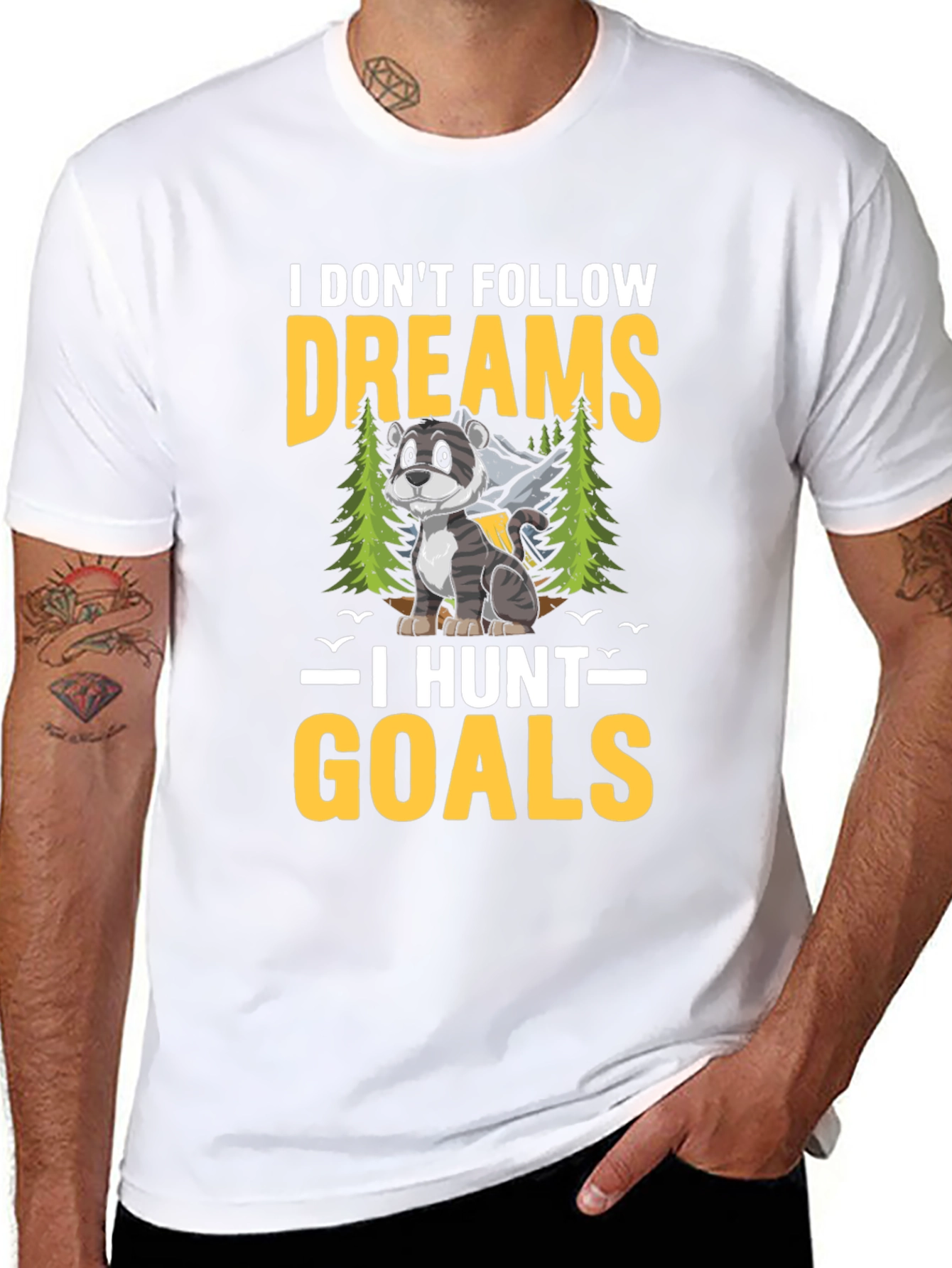 I Dont Follow Dreams I Hunt Goals T-Shirt
