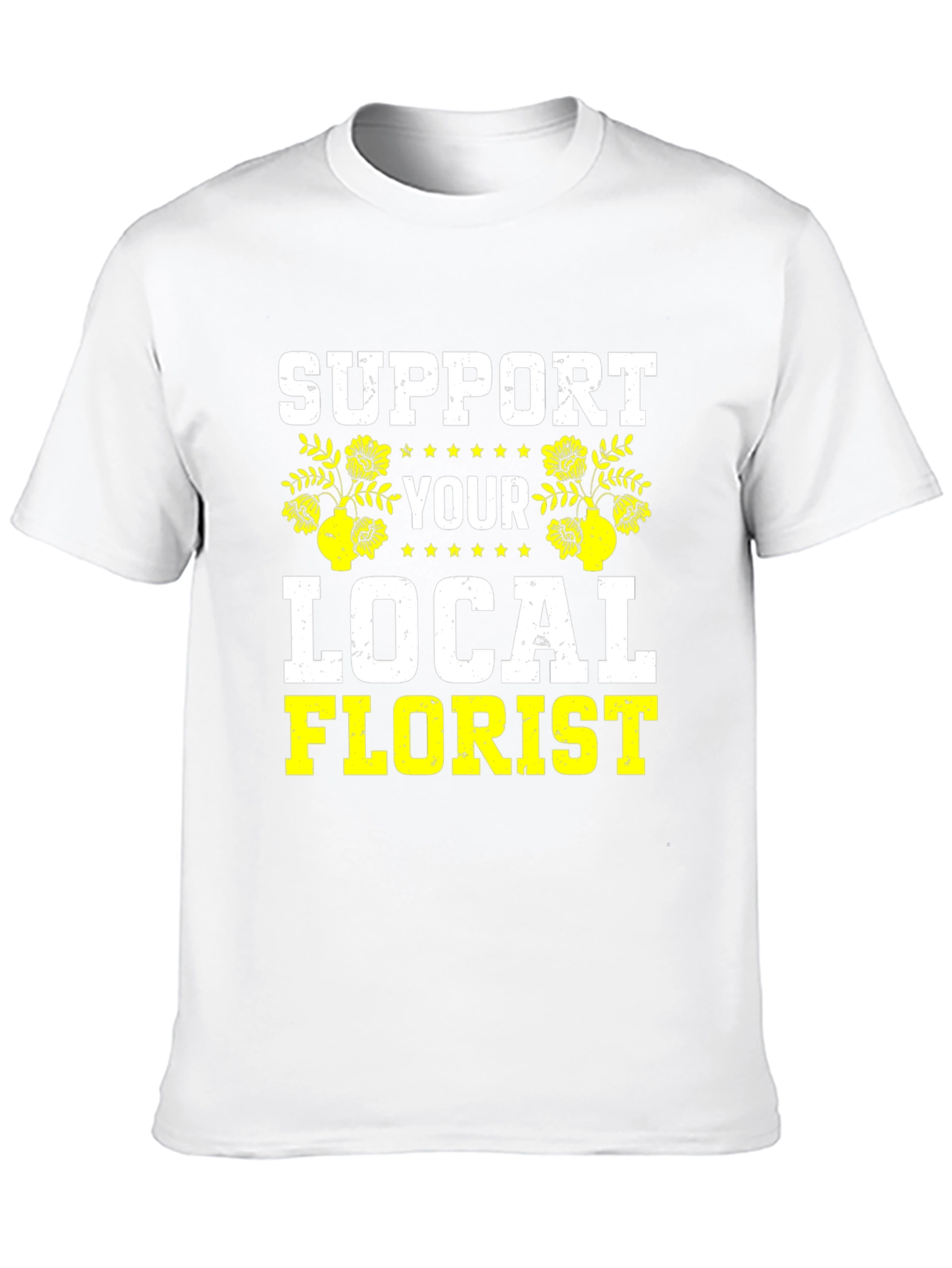 Support Your Local Florist Black T-Shirt