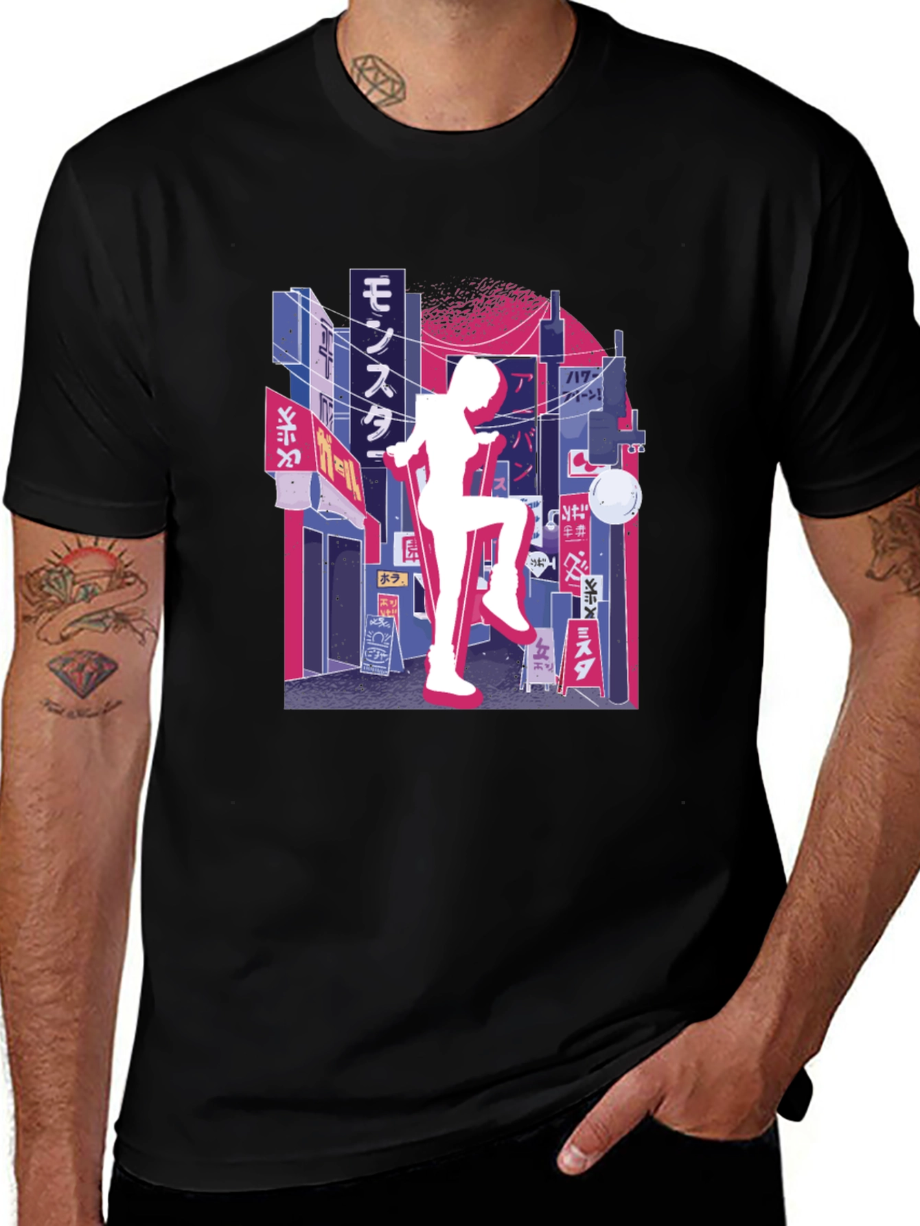 Cyberpunk T-Shirt - Cityscape Graphic Tee