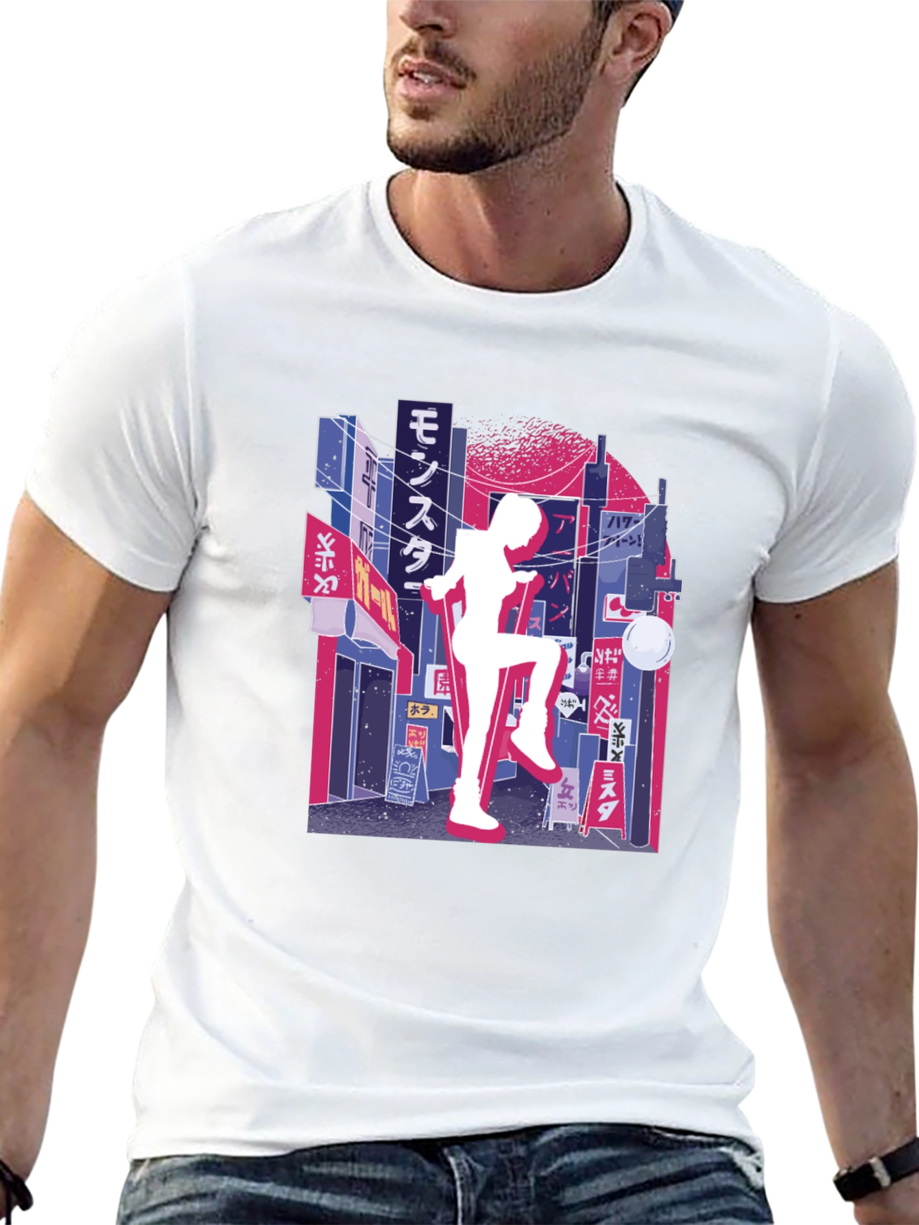 Cyberpunk T-Shirt - Cityscape Graphic Tee