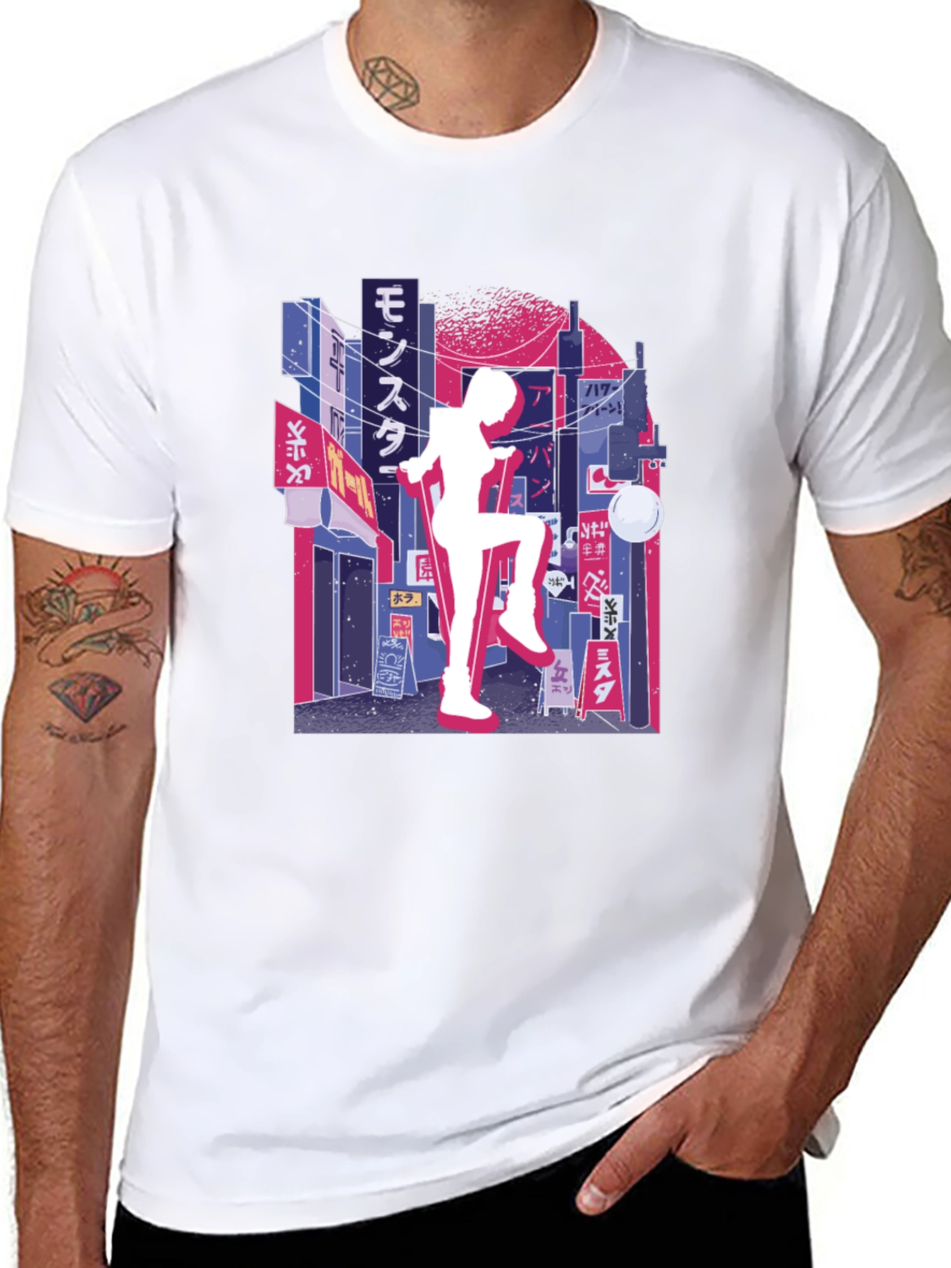 Cyberpunk T-Shirt - Cityscape Graphic Tee