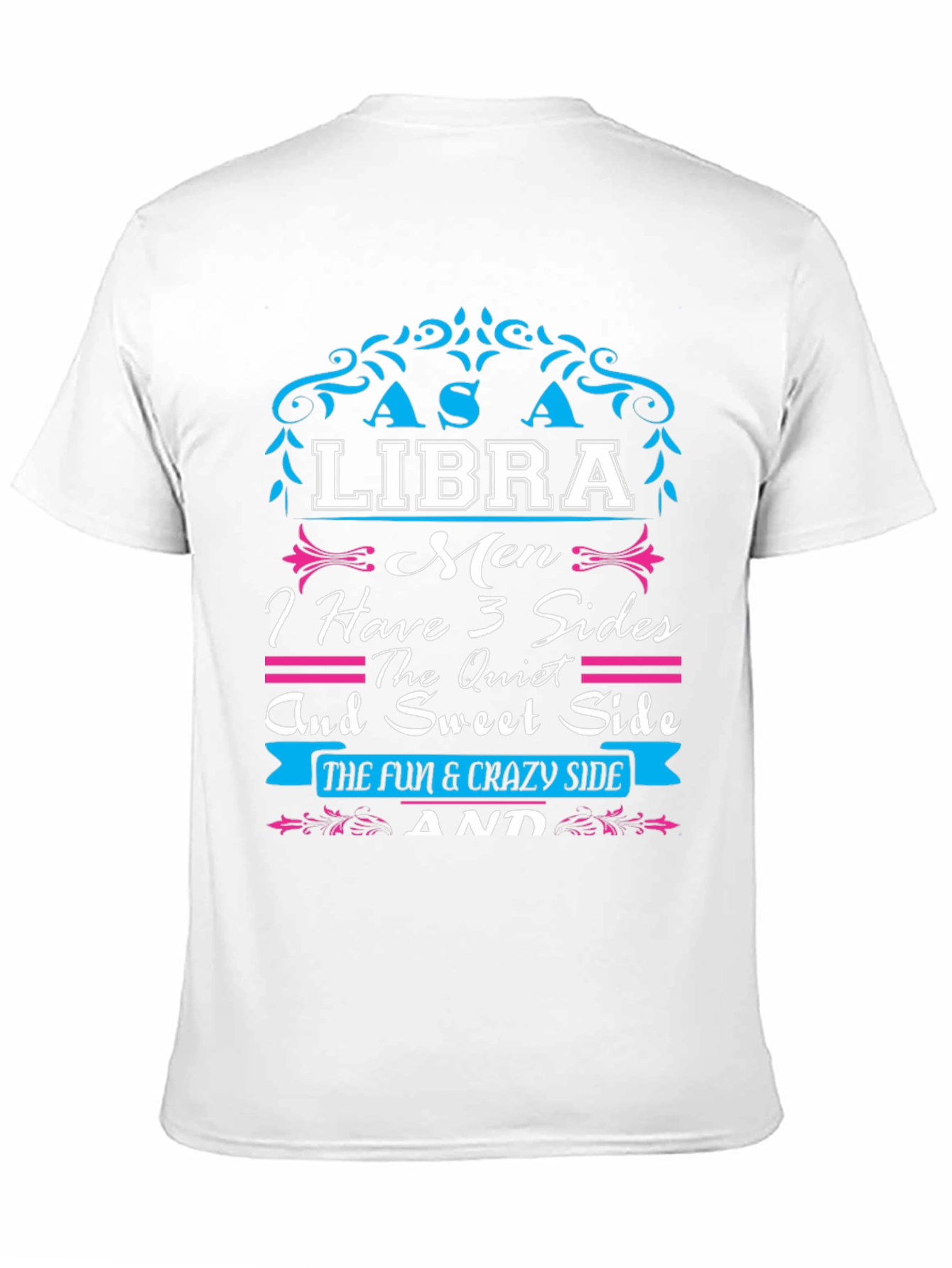 Libra Mens Graphic T-Shirt - 3 Sides Personality
