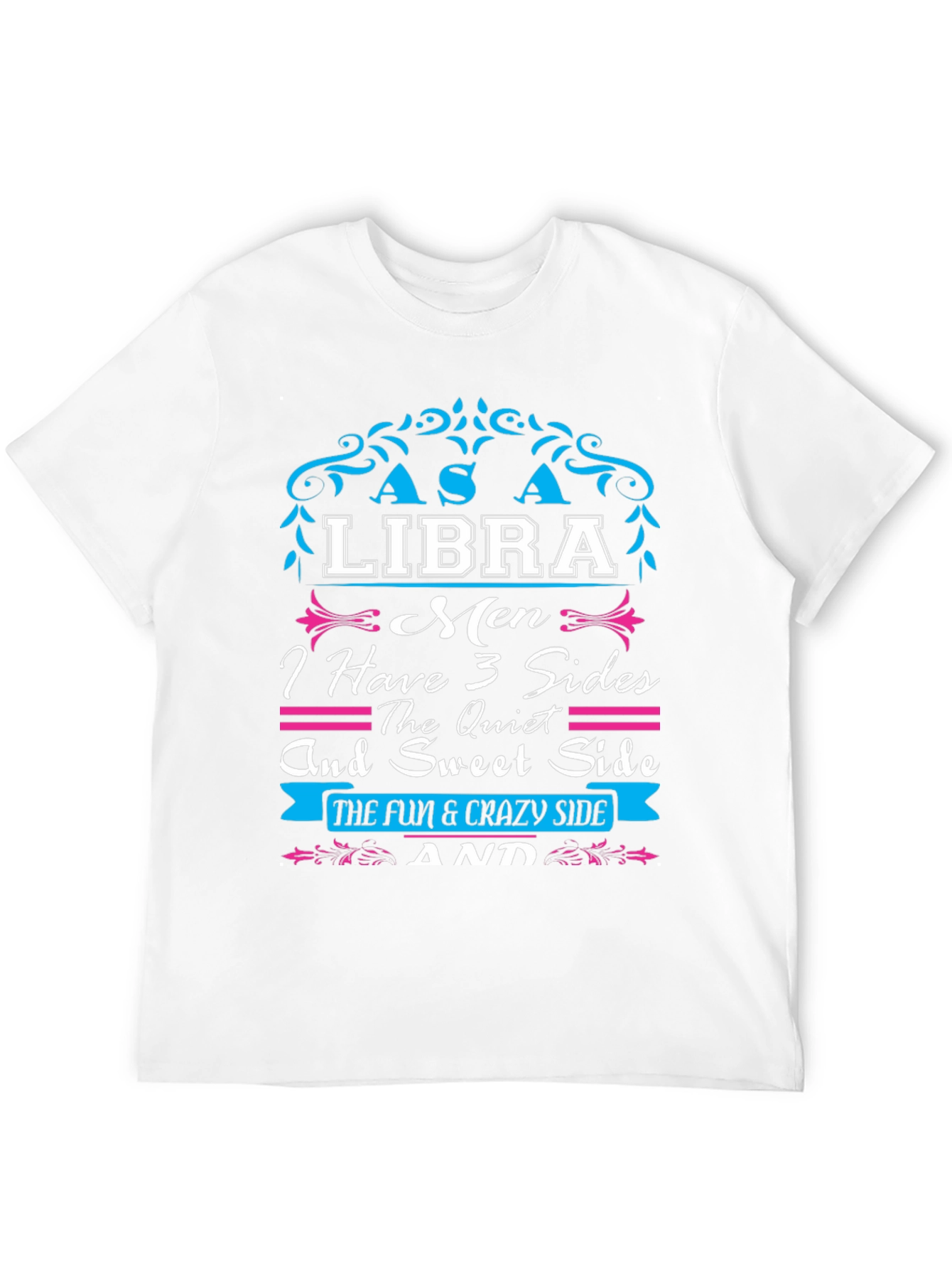 Libra Mens Graphic T-Shirt - 3 Sides Personality