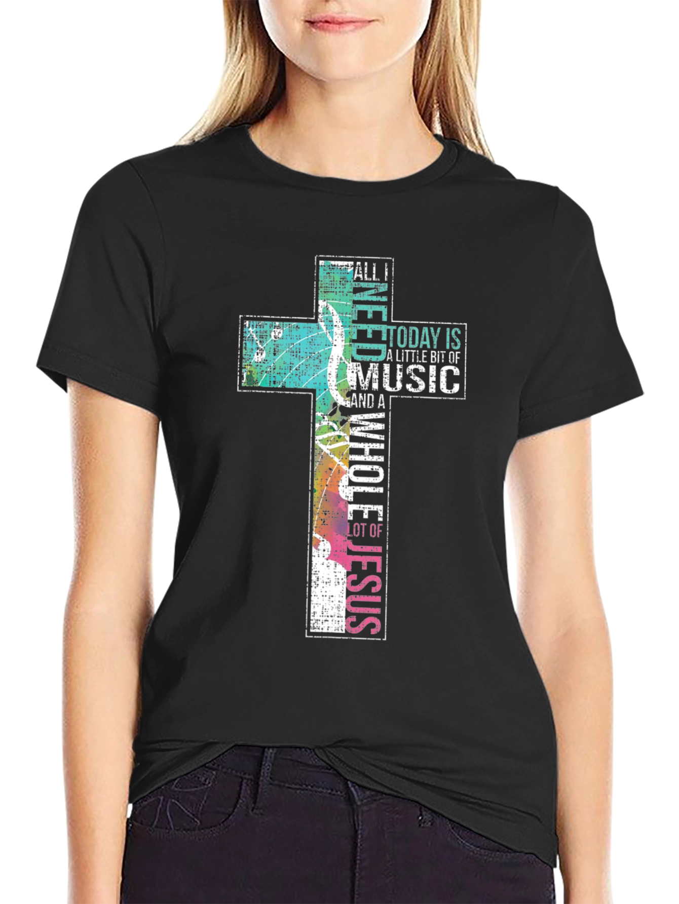 Music & Jesus Graphic Tee - Christian Apparel