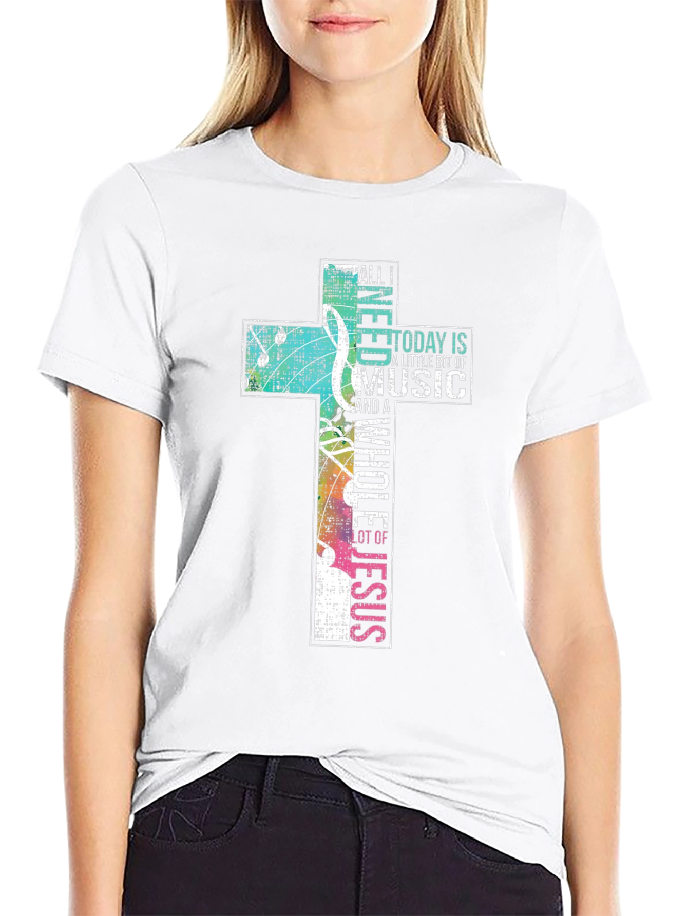 Music & Jesus Graphic Tee - Christian Apparel