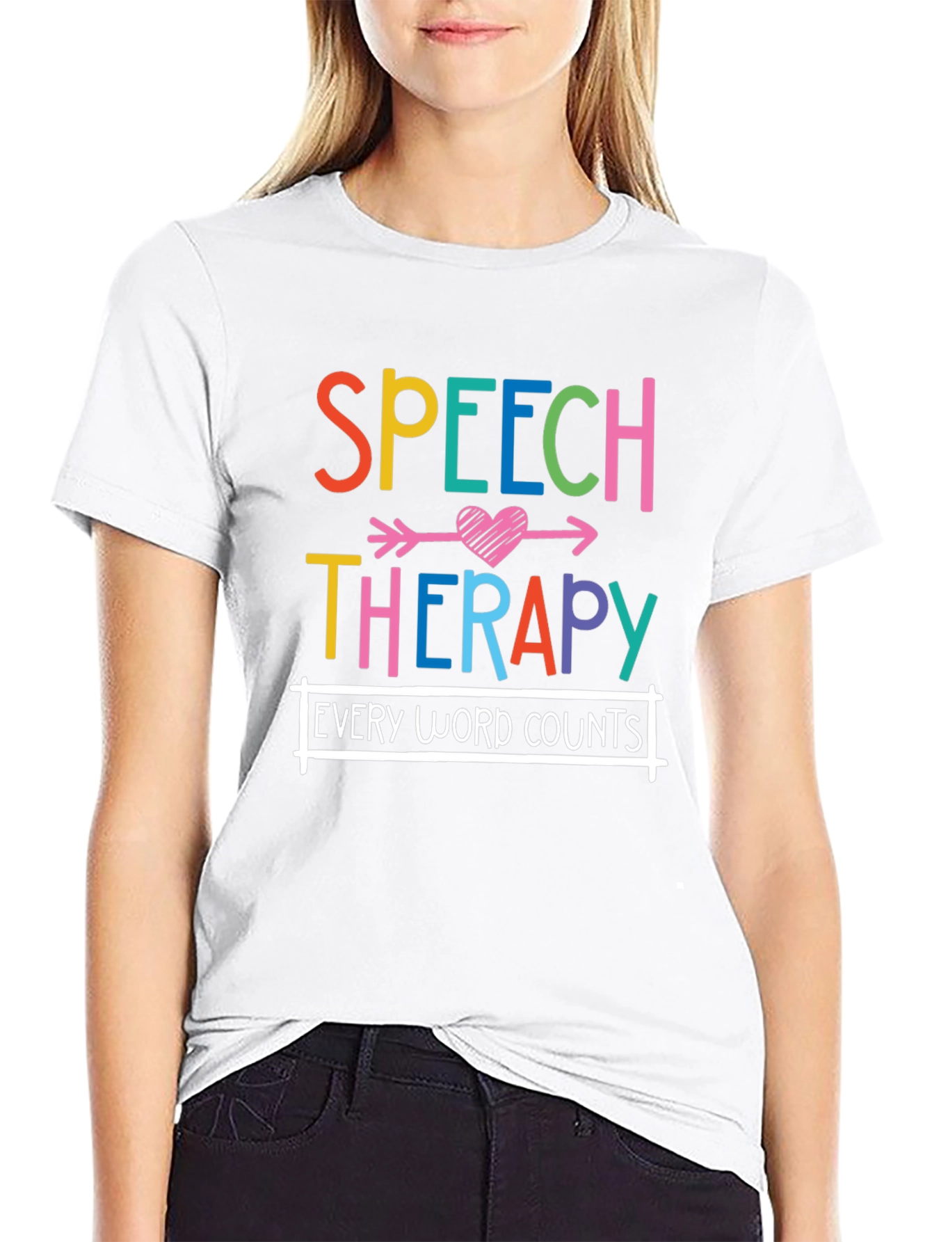 Speech Therapy T-Shirt - Every Word Counts Tee