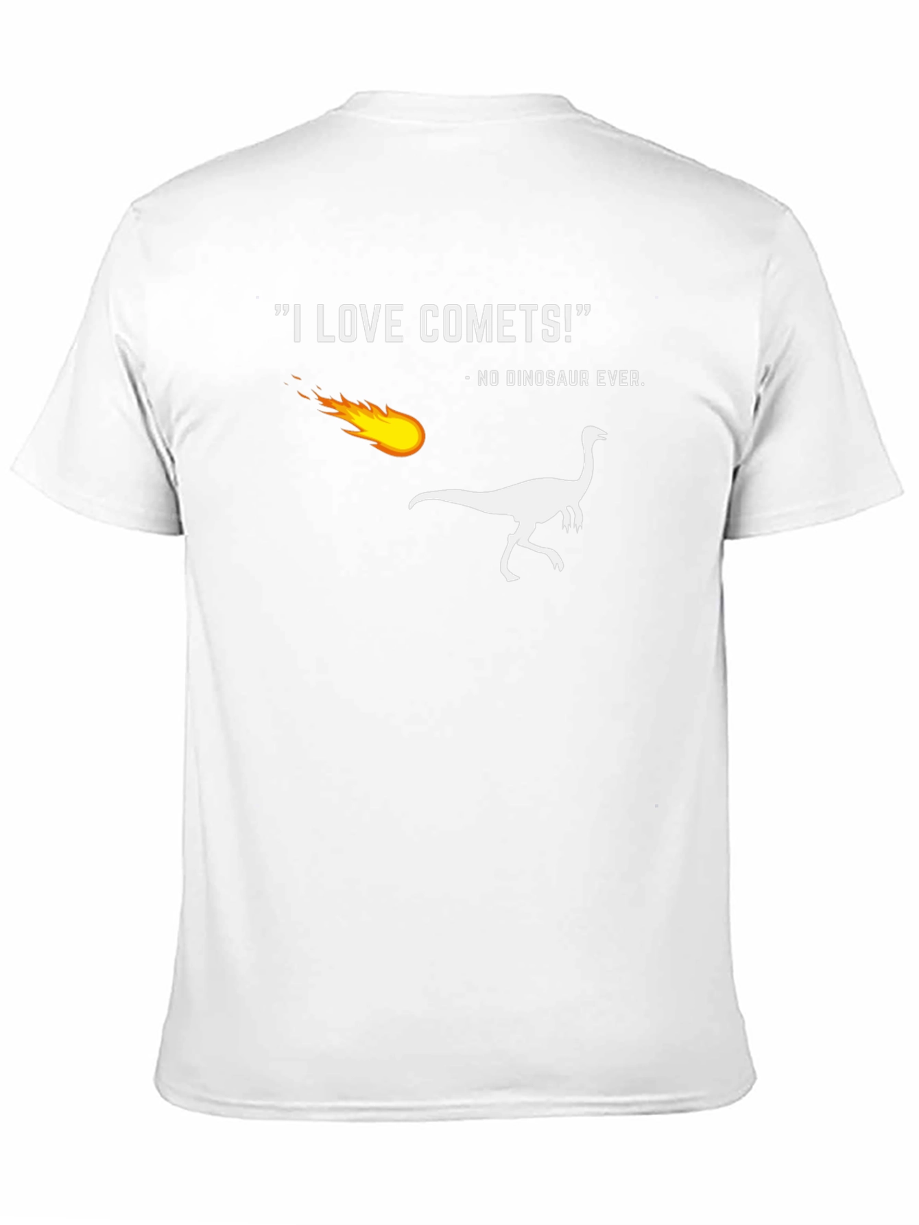 I Love Comets! Funny Dinosaur T-Shirt