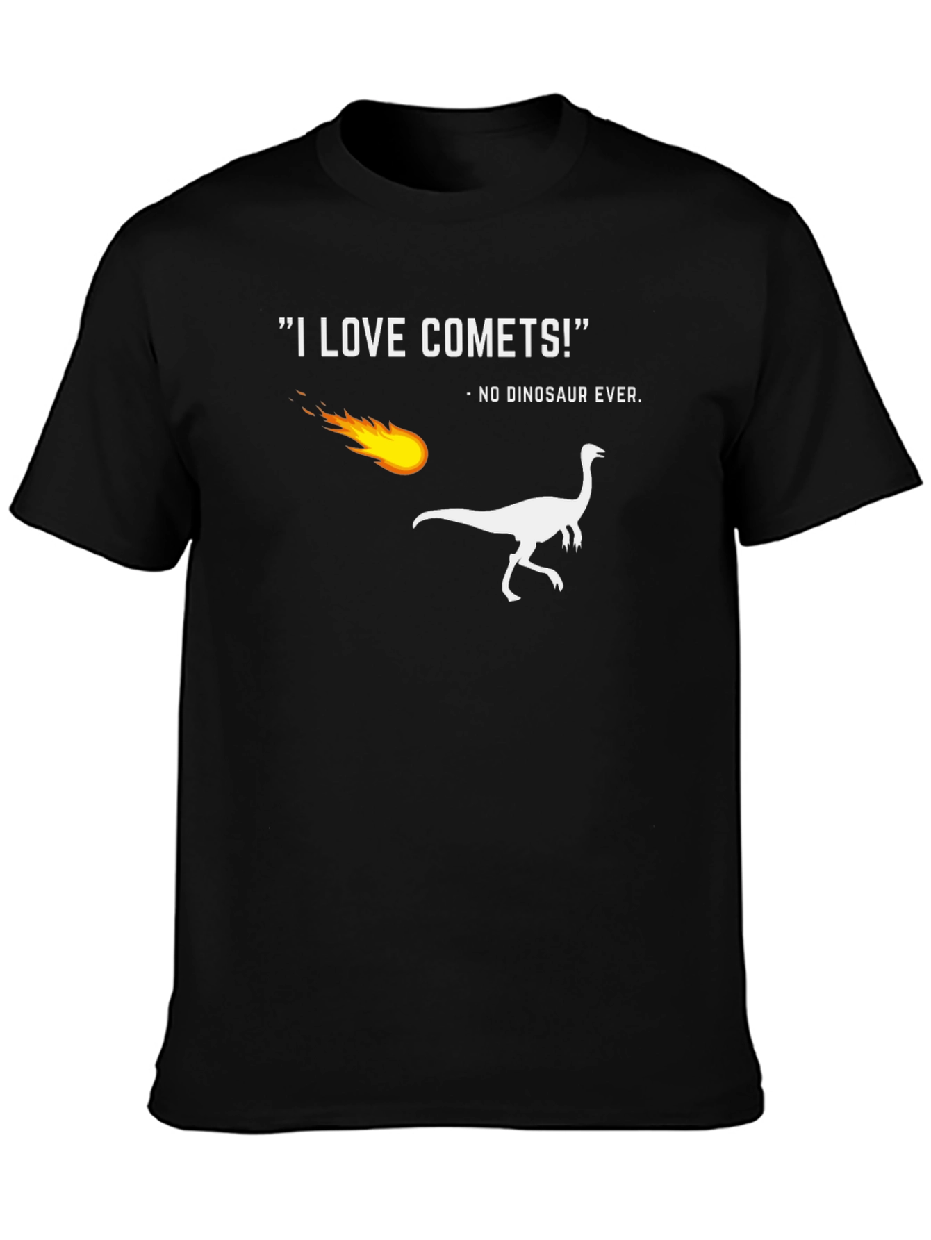 I Love Comets! Funny Dinosaur T-Shirt