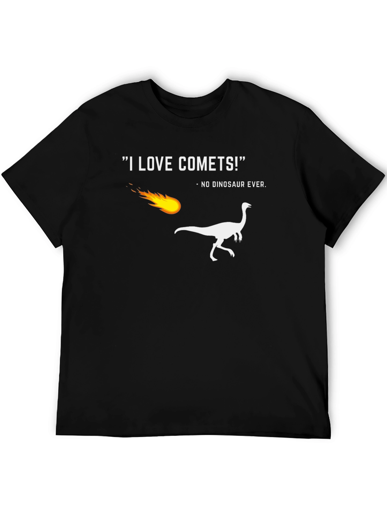 I Love Comets! Funny Dinosaur T-Shirt