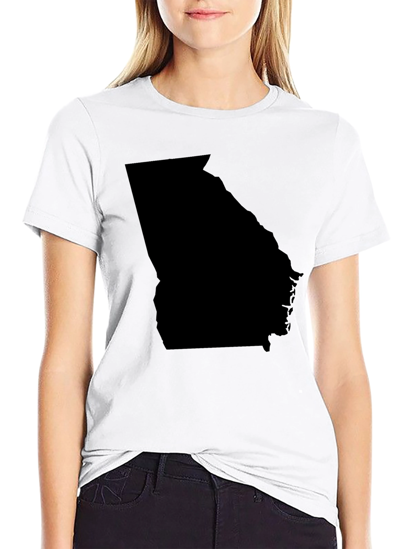 Georgia State Outline Graphic T-Shirt - Unisex
