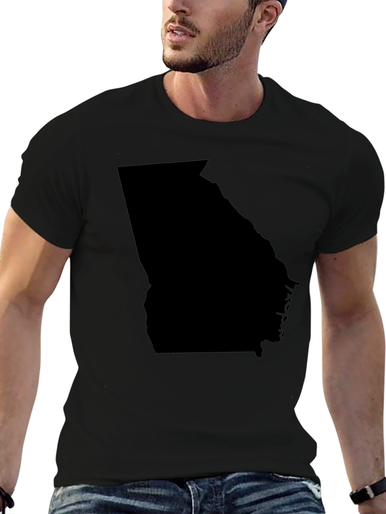 Georgia State Outline Graphic T-Shirt - Unisex