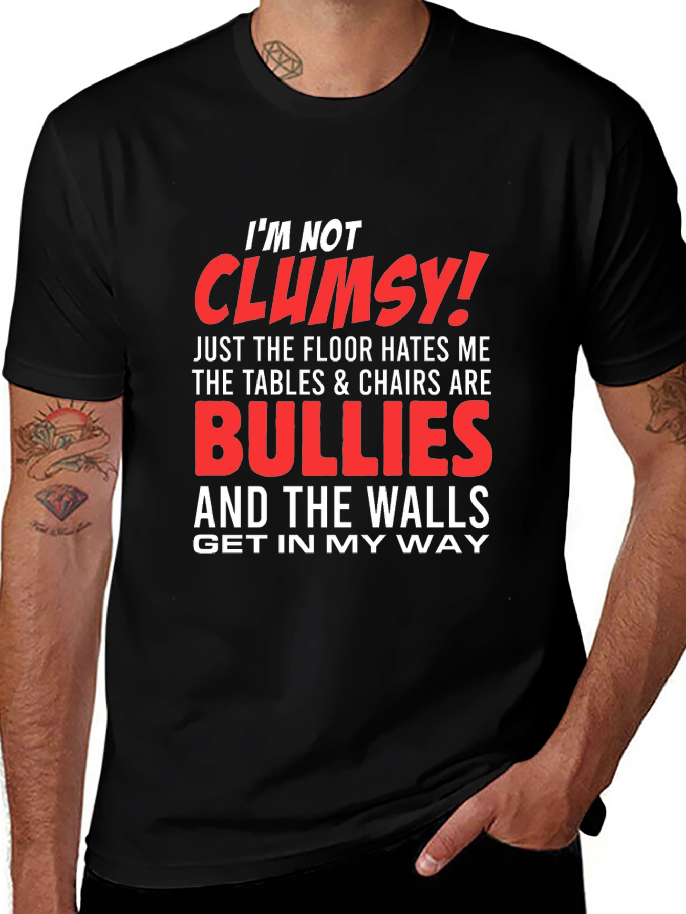 Funny Im Not Clumsy Graphic Tee
