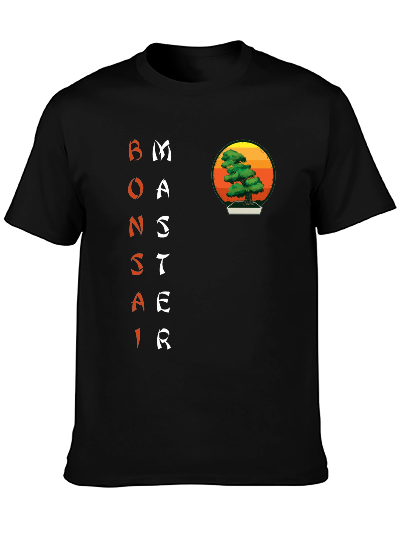 Bonsai Master Graphic Tee - Artistic Zen Style