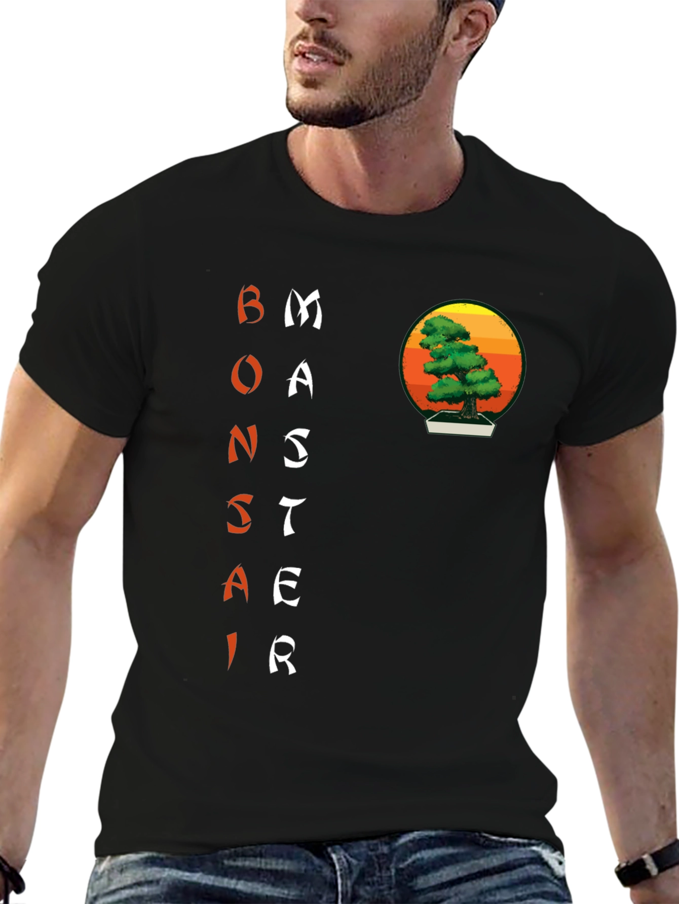 Bonsai Master Graphic Tee - Artistic Zen Style