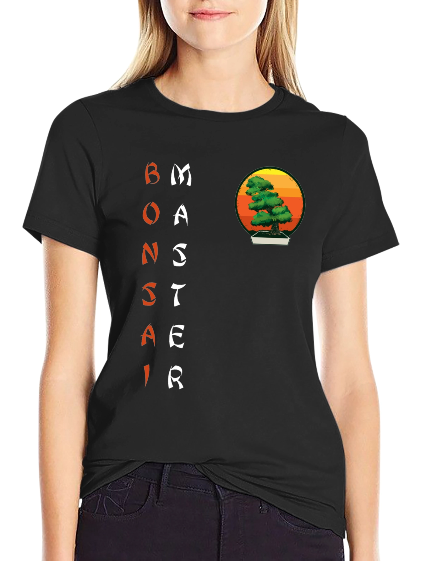 Bonsai Master Graphic Tee - Artistic Zen Style
