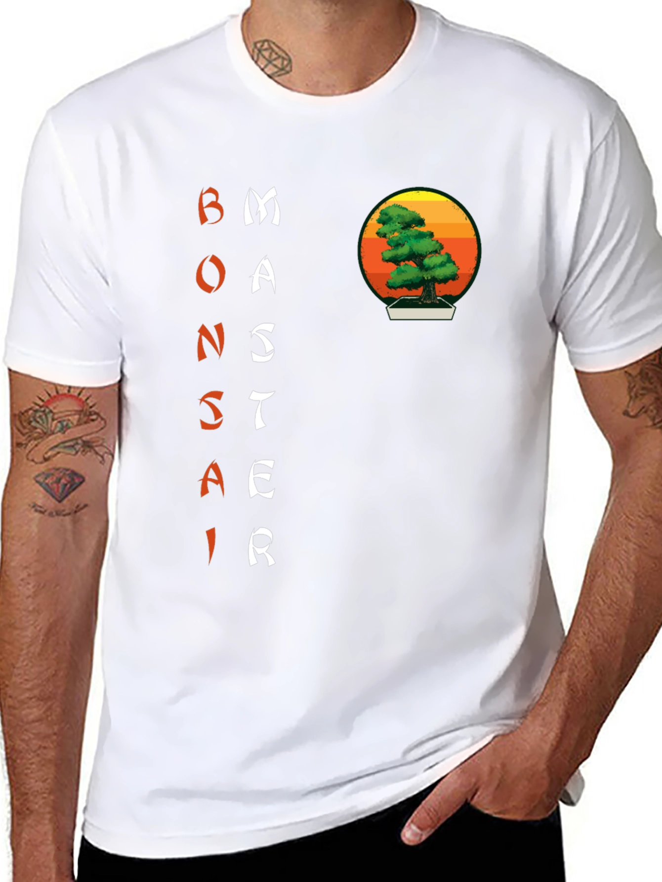 Bonsai Master Graphic Tee - Artistic Zen Style