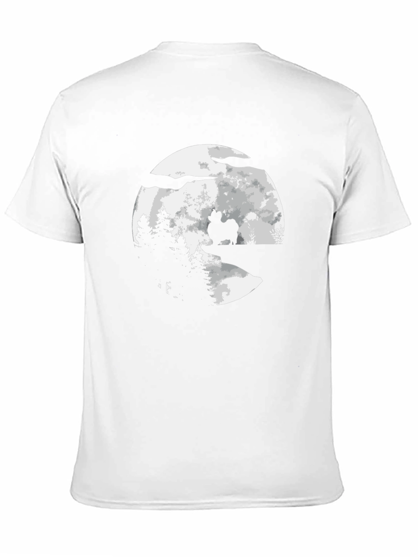 Dog Silhouette Moon Graphic Tee
